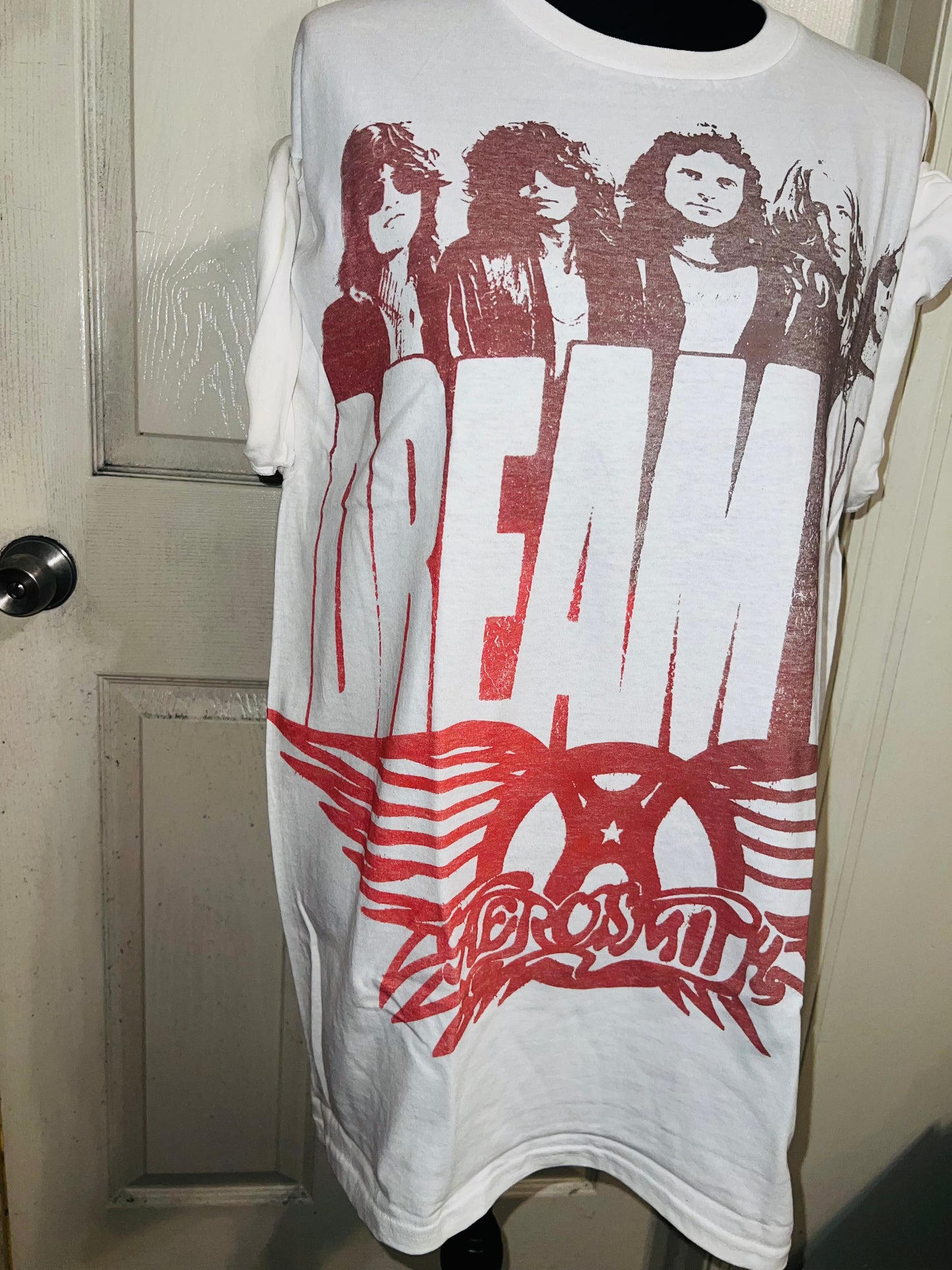 Aerosmith Dream On Oversized Distressed Tee