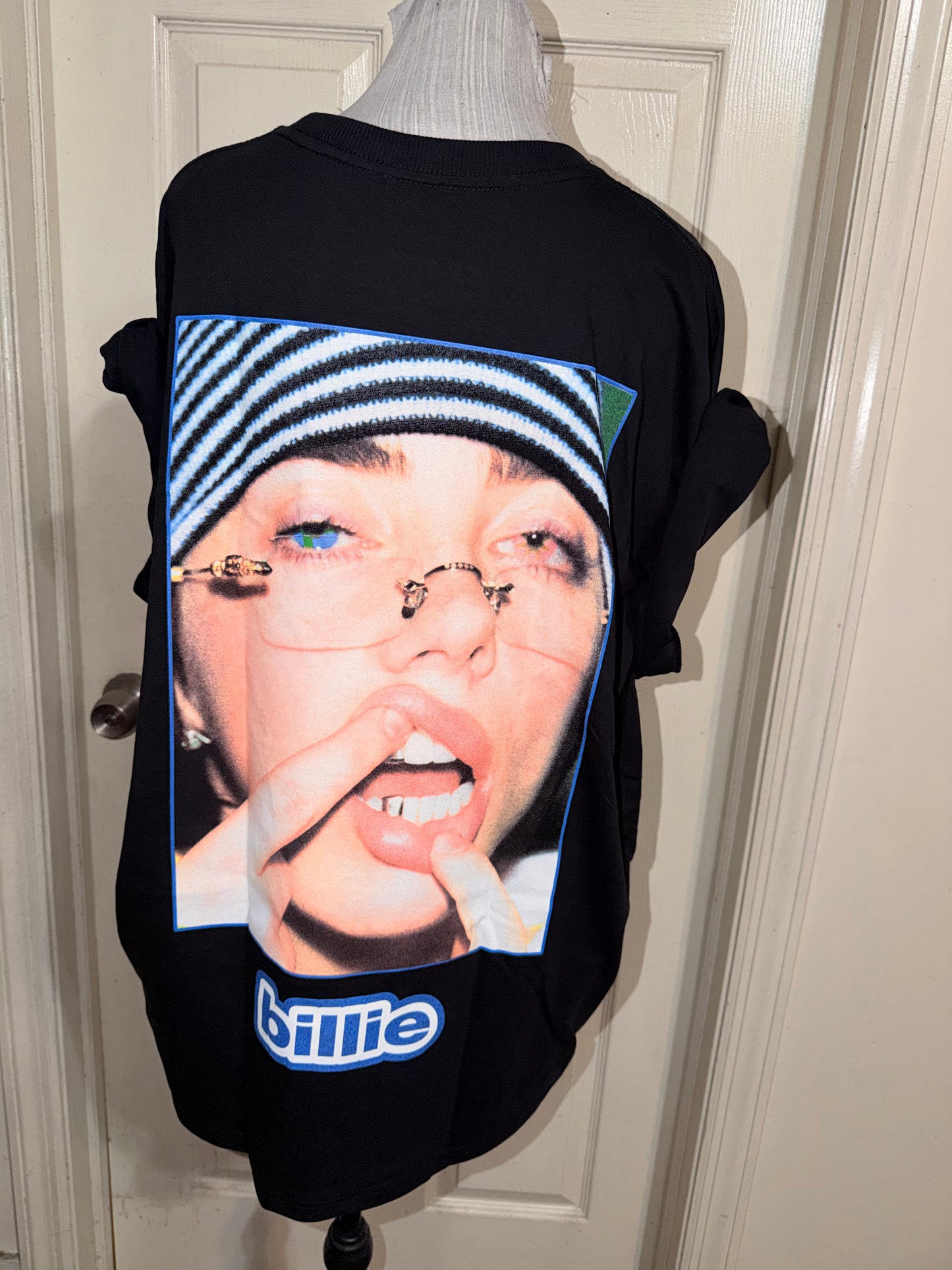 Billie Eilish Double Sided Oversized Distressed Tee