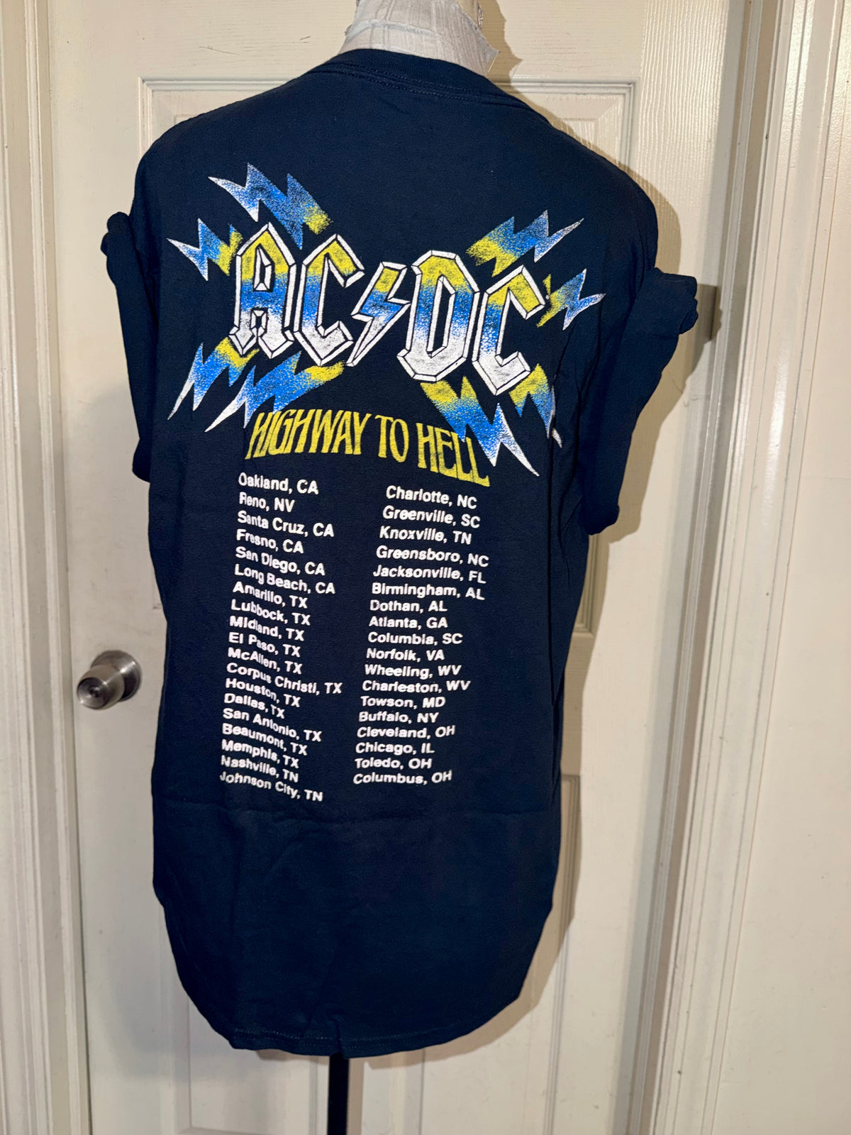 AC/DC Double Sided Oversized Tee