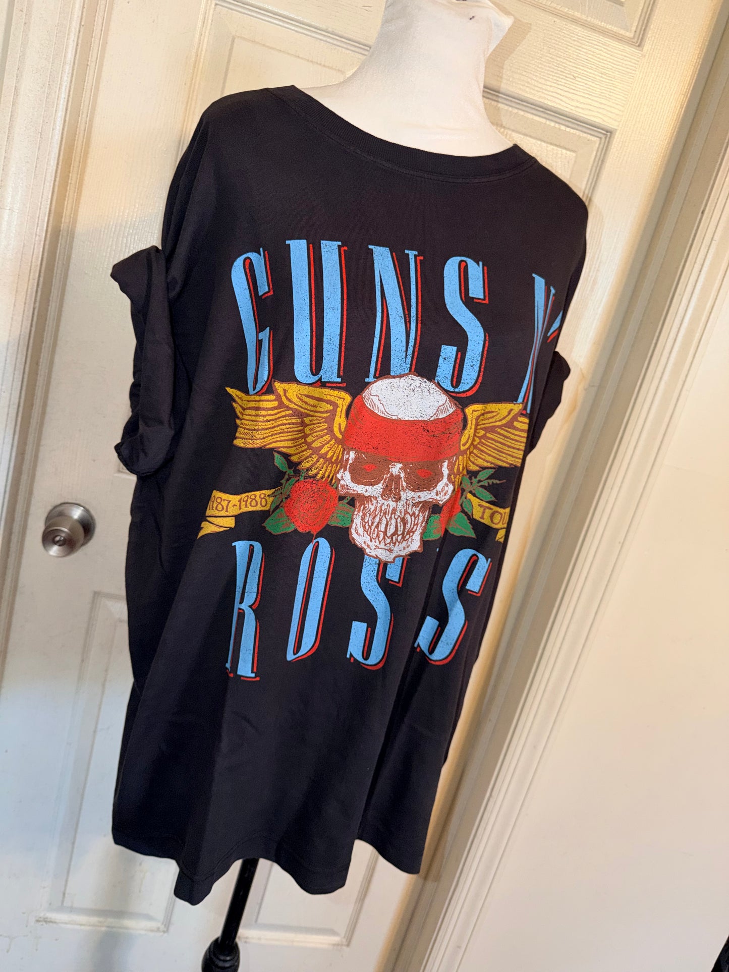 Guns N’ Roses Double Sided Oversized Distressed Tee