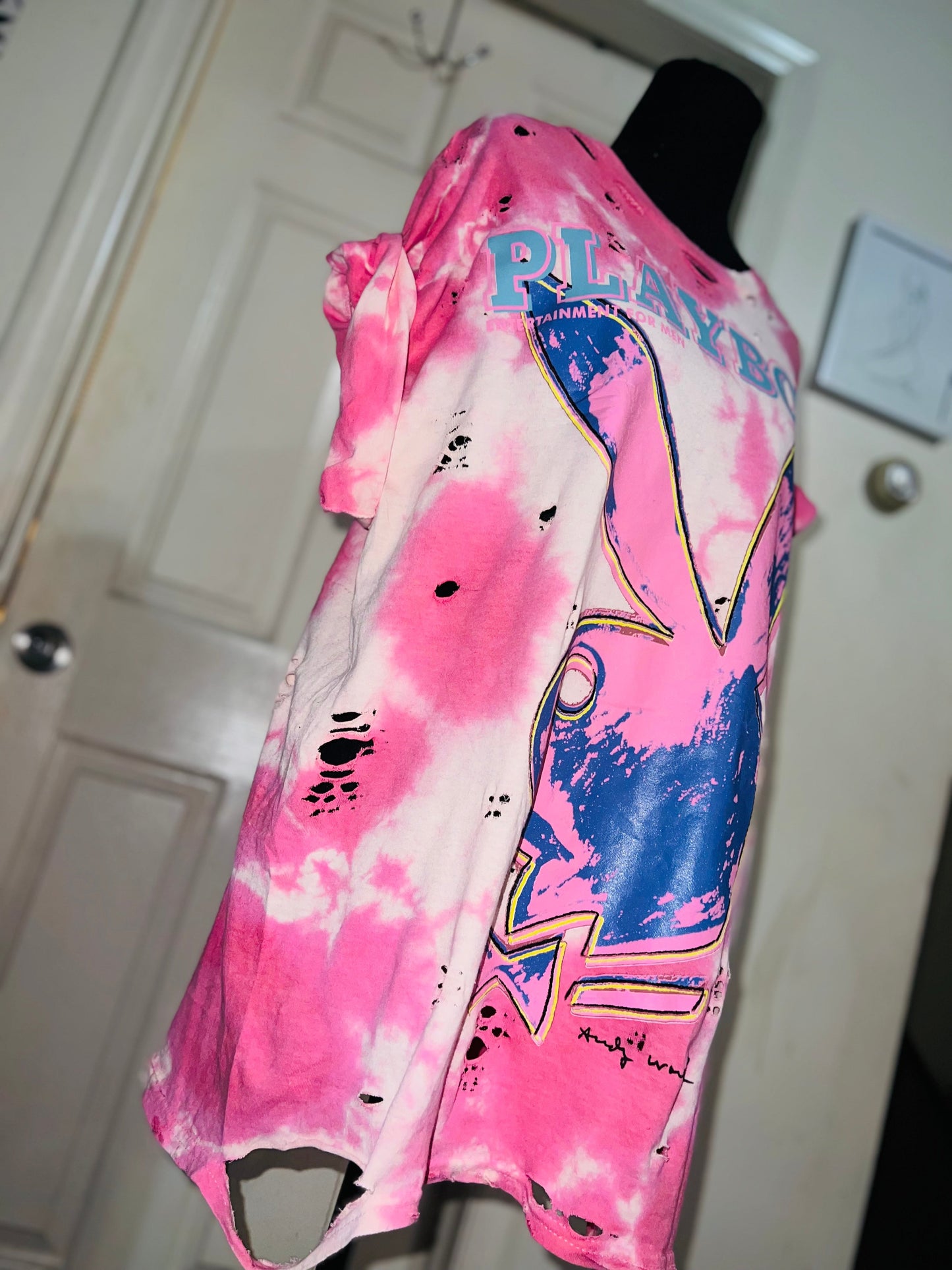 Playboy Andy Warhol Tie Dye Oversized Tee