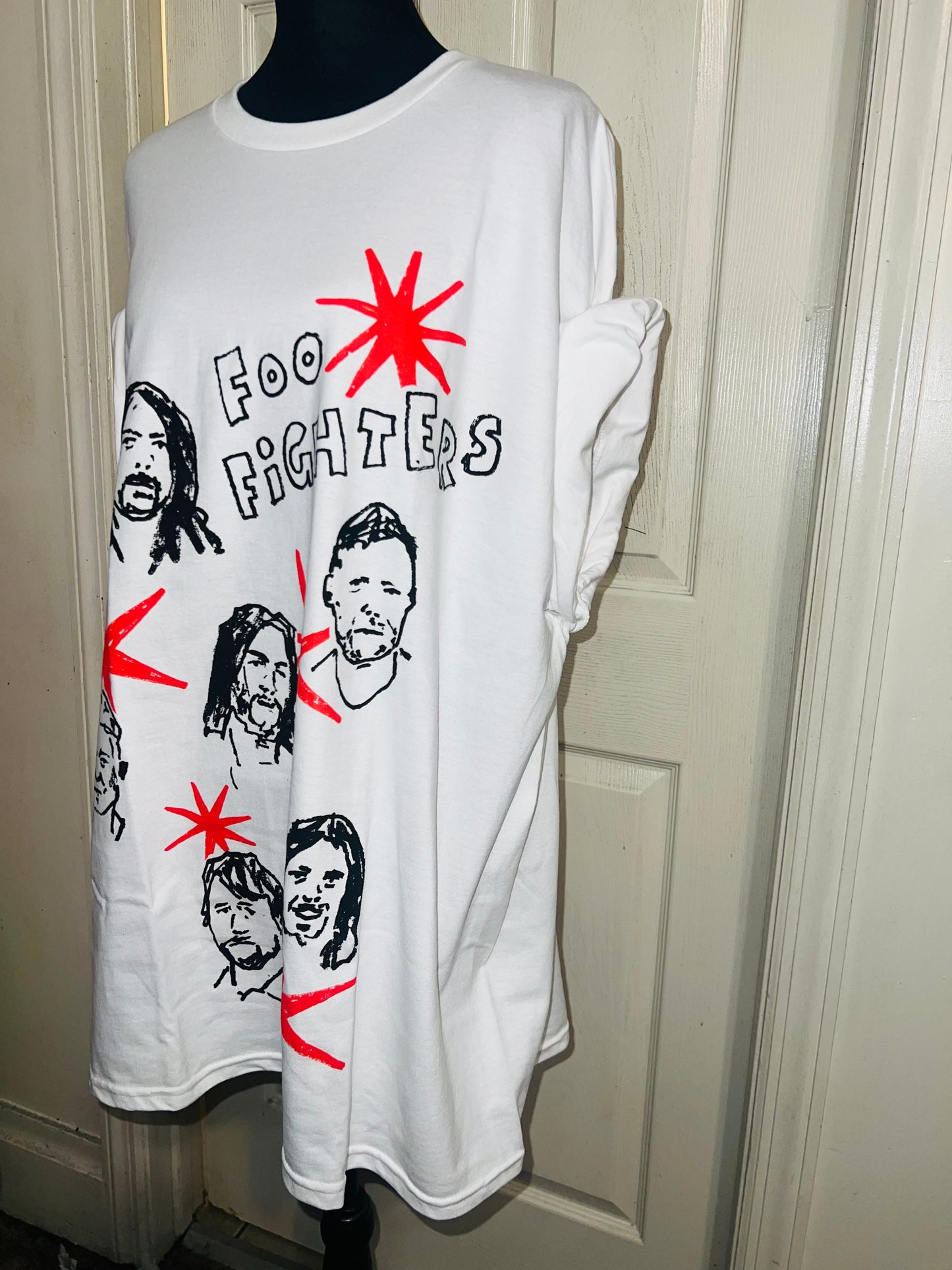 Foo Fighters Oversized Distressed Tee