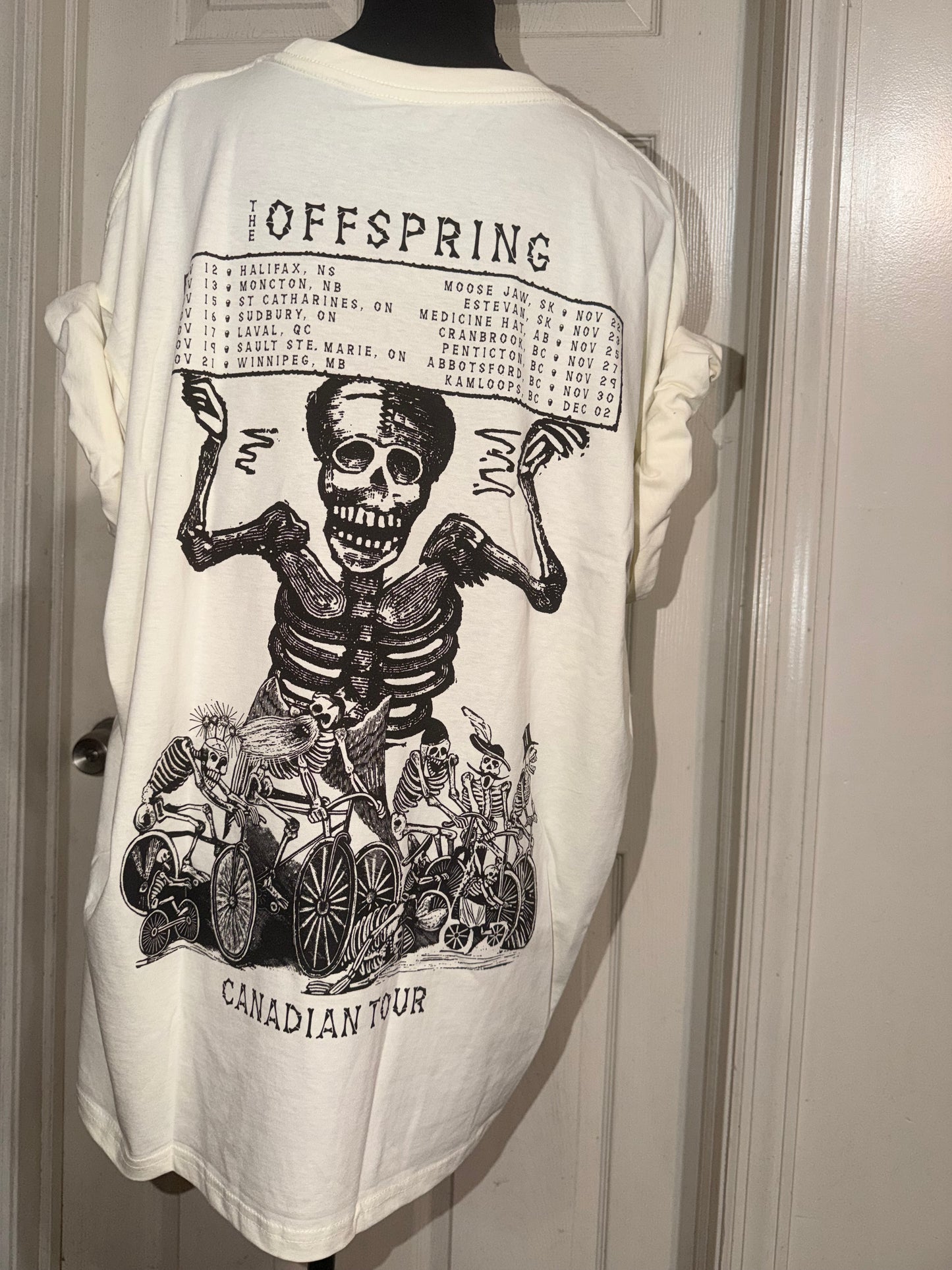 The Offspring Double Sided Oversized Distressed Tee