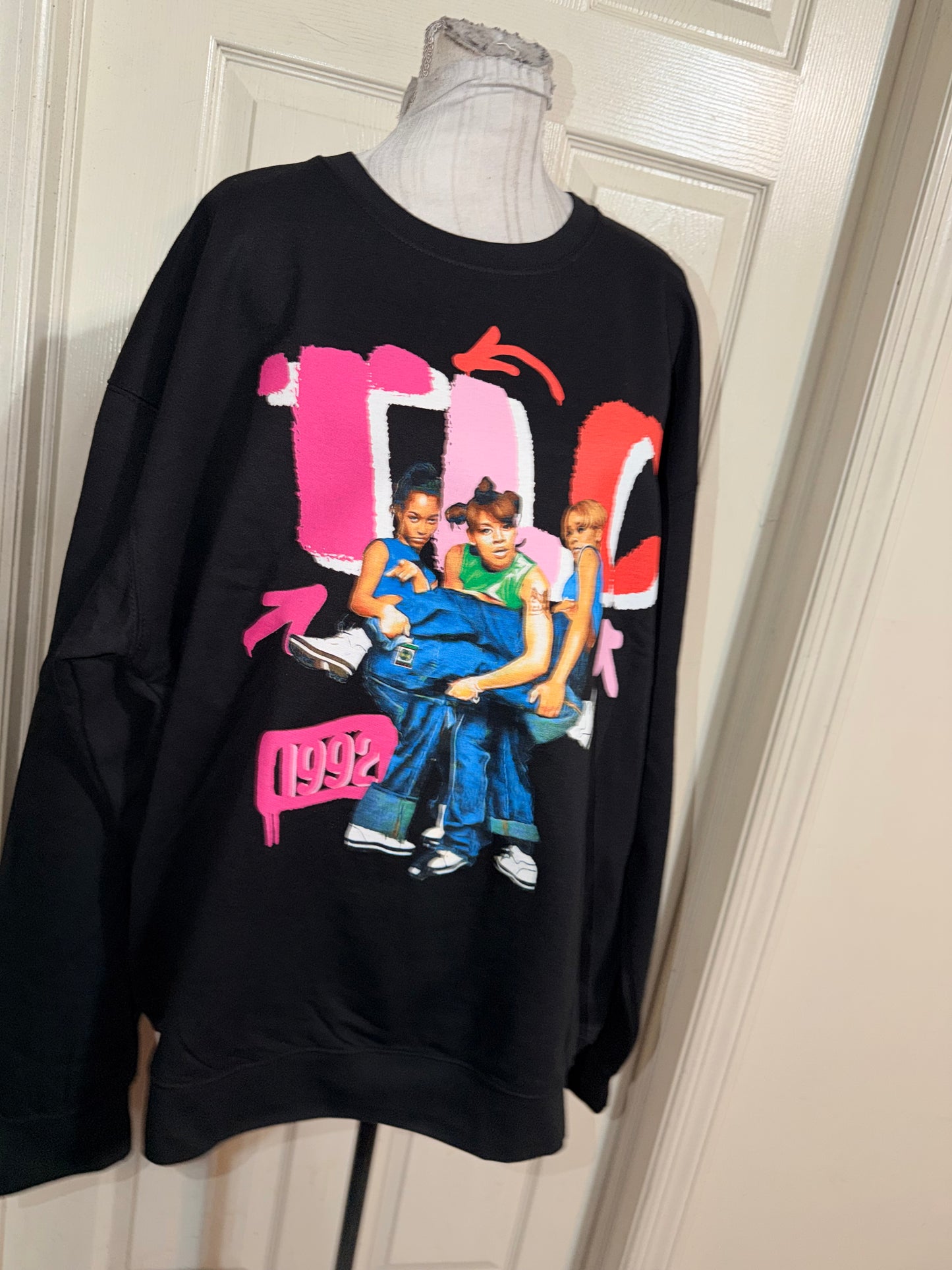 TLC Oversized Distressed Sweatshirt