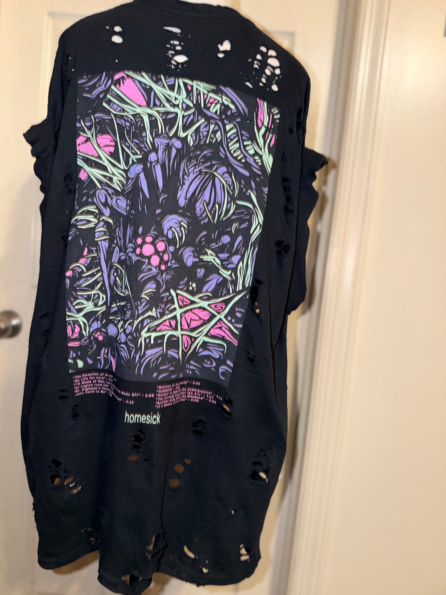 A Day to Remember Double Sided Oversized Distressed Tee