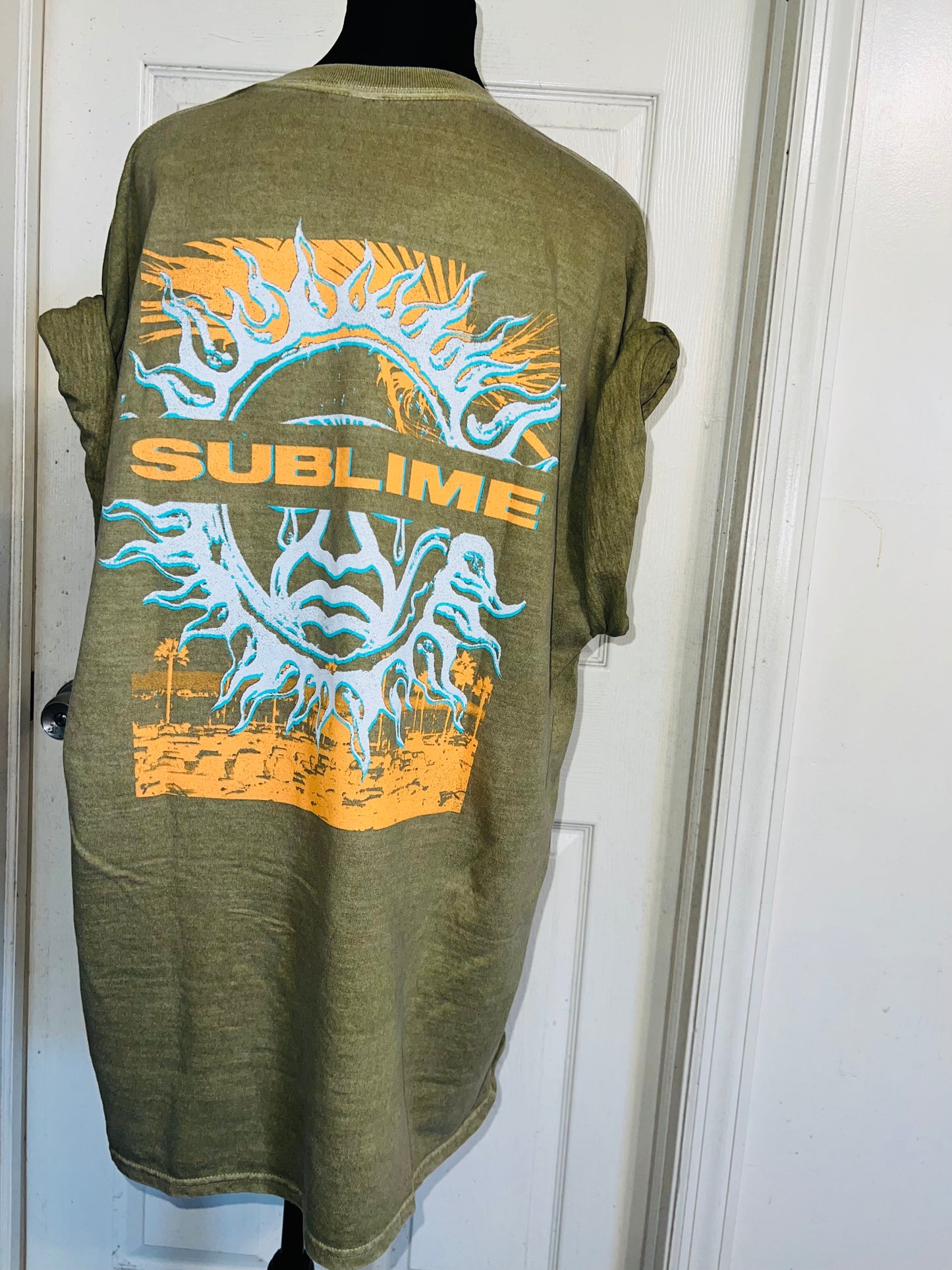Sublime Double Sided Oversized Distressed Tee