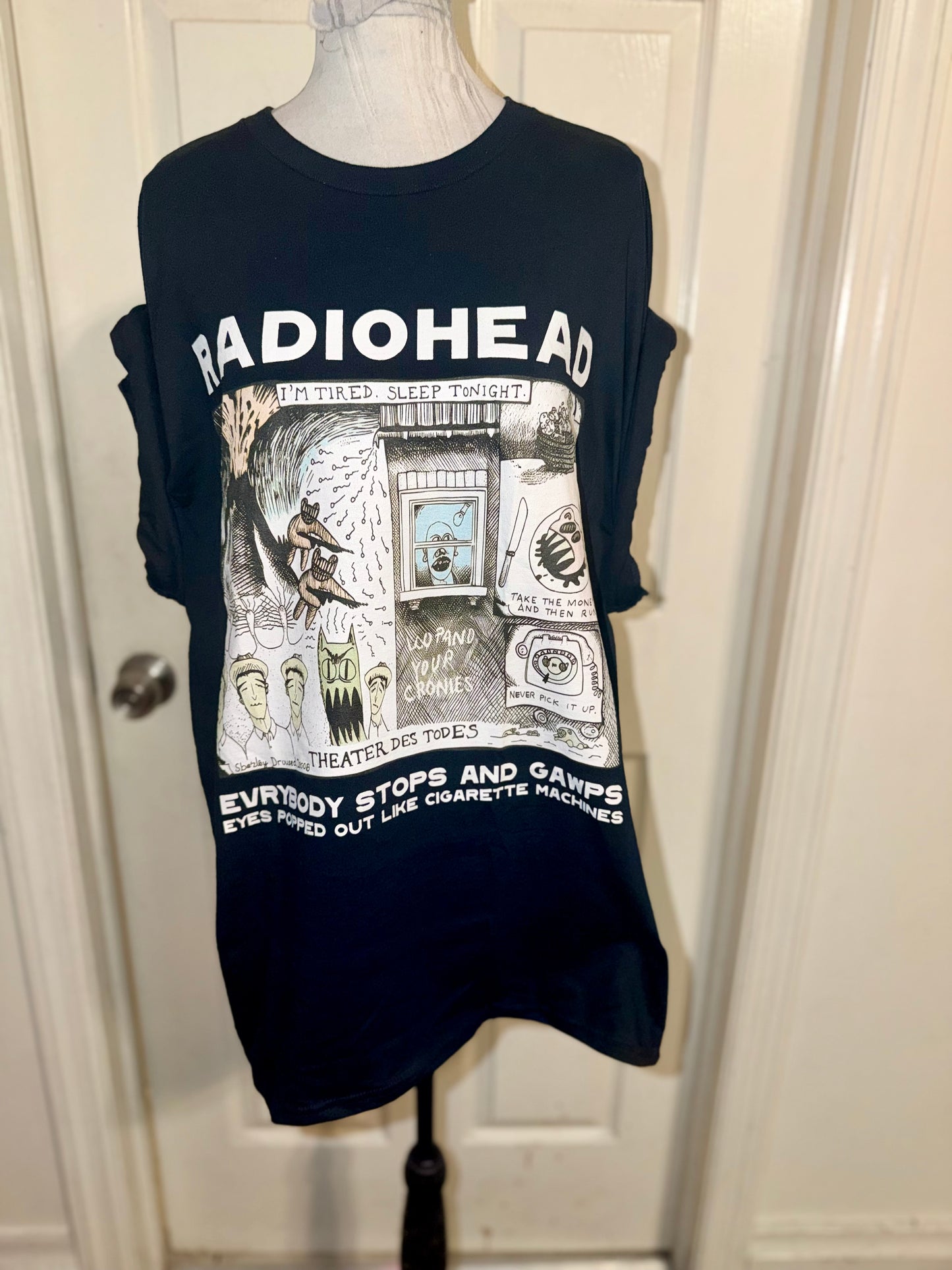 Radiohead Oversized Distressed Tee (Copy)