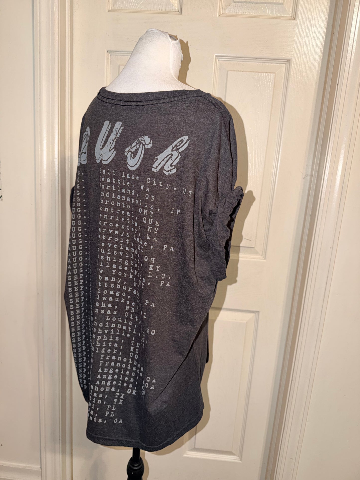 Bush Double Sided Oversized Distressed Tee
