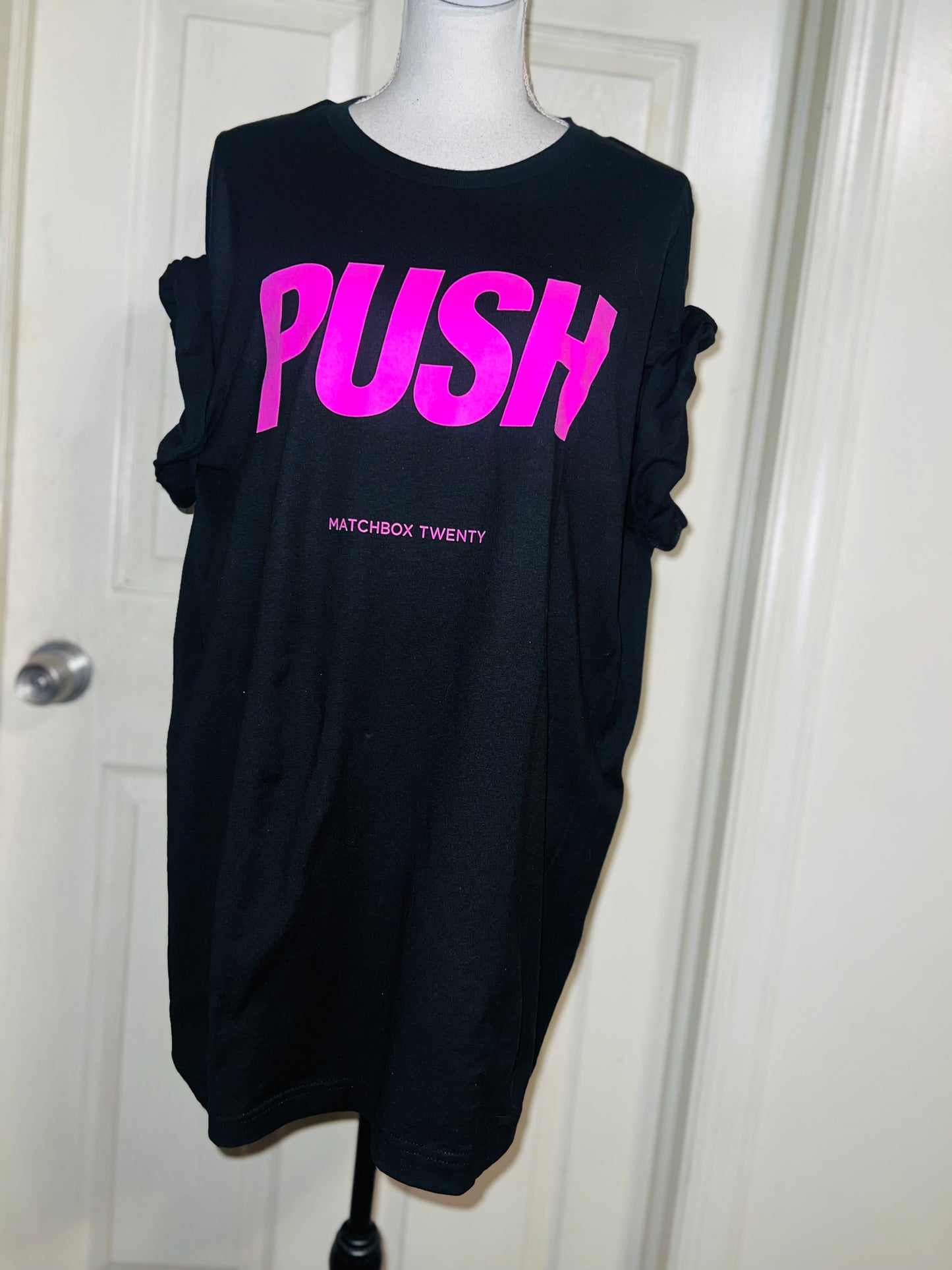 Matchbox Twenty Push Oversized Distressed Tee