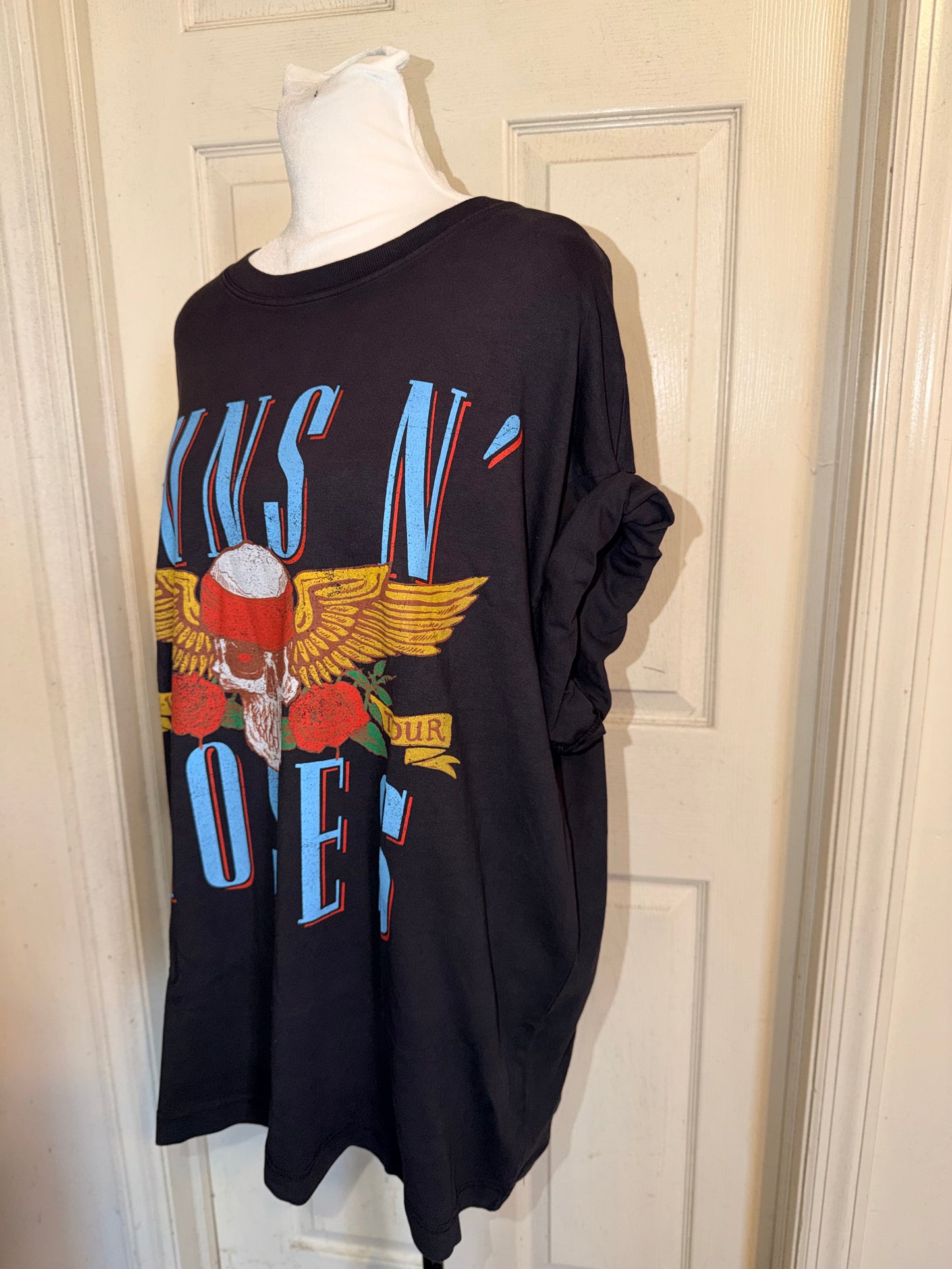 Guns N’ Roses Double Sided Oversized Distressed Tee