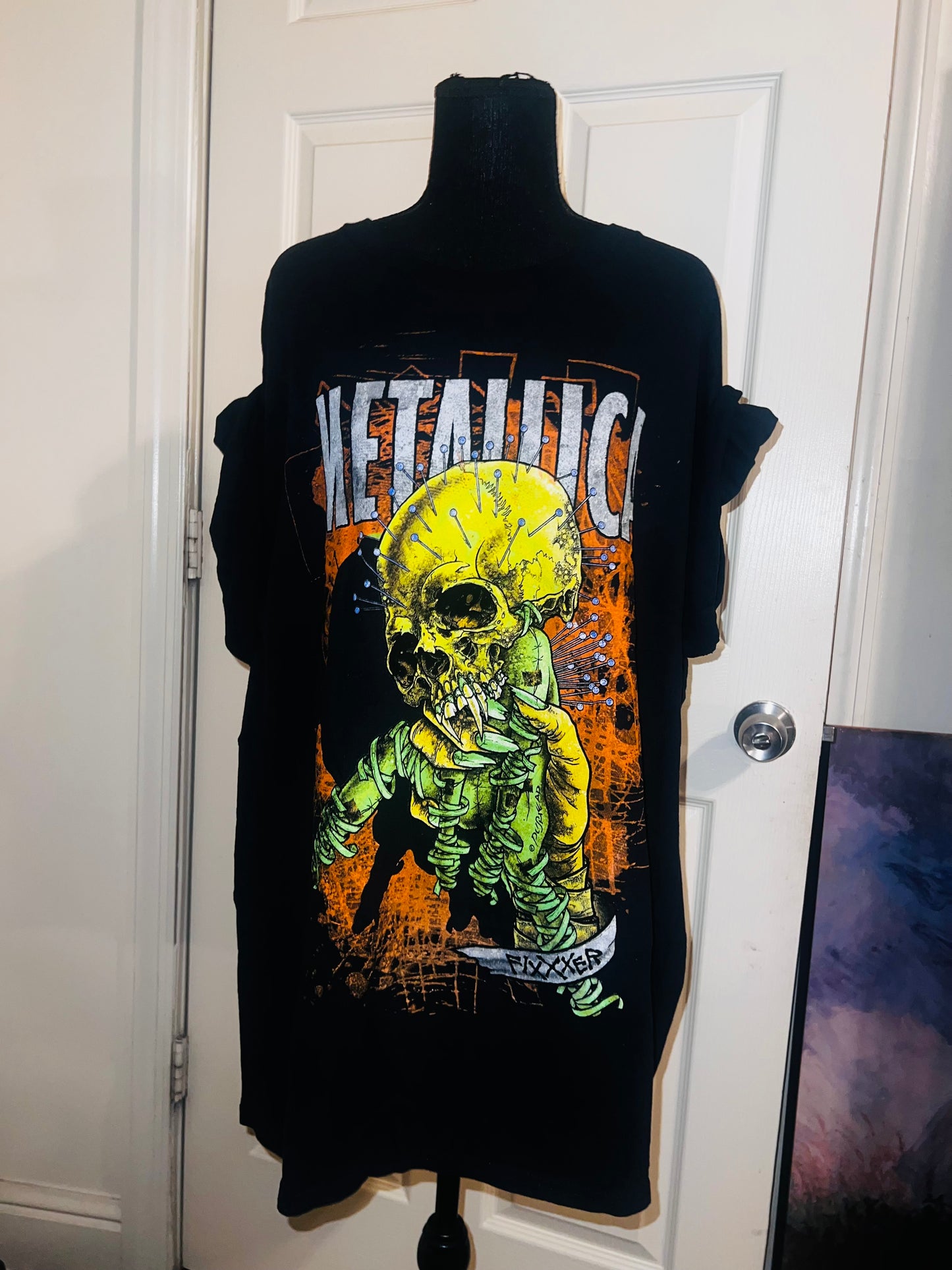 Metallica Fixxer Oversized Distressed Tee