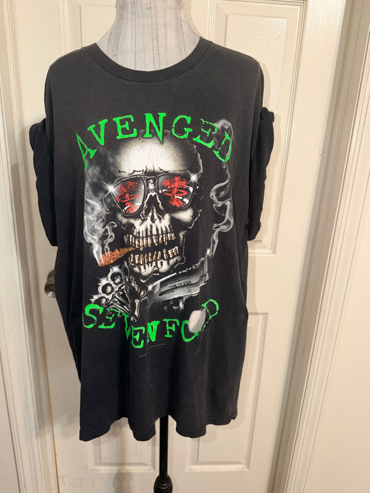 Avenged Sevenfold Vintage Oversized Distressed Tee