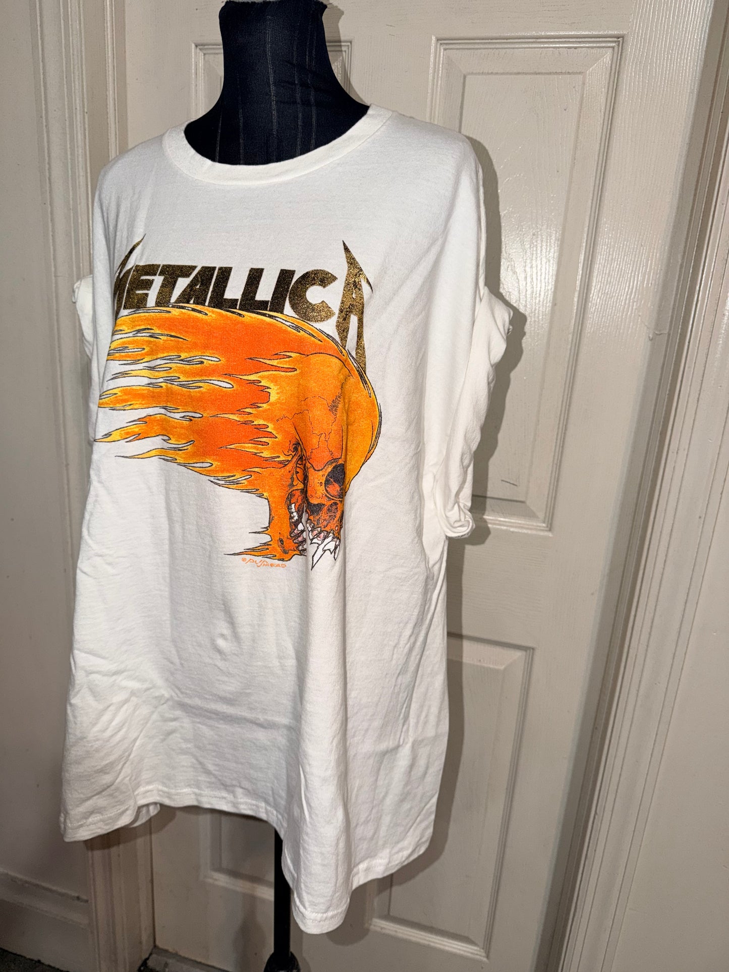 Metallica Double Sided Oversized Distressed Tee