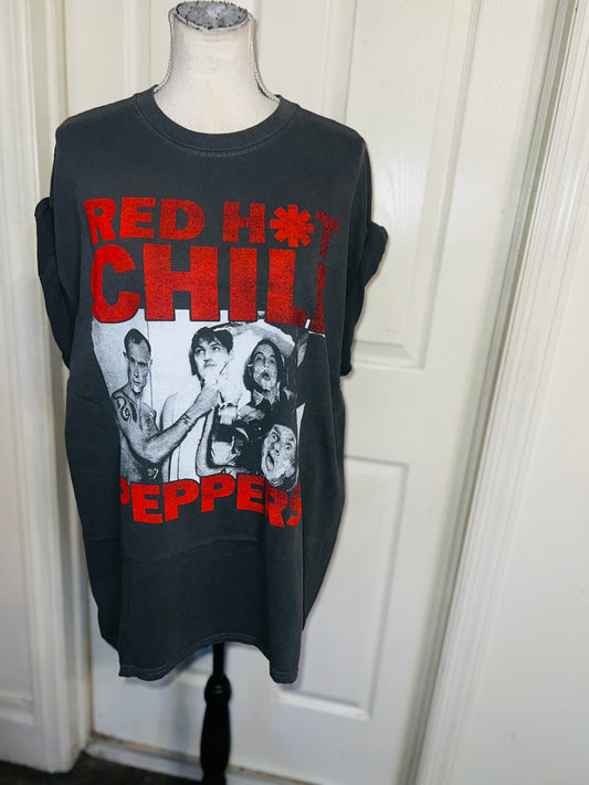 Red Hot Chili Peppers Oversized Distressed Tee