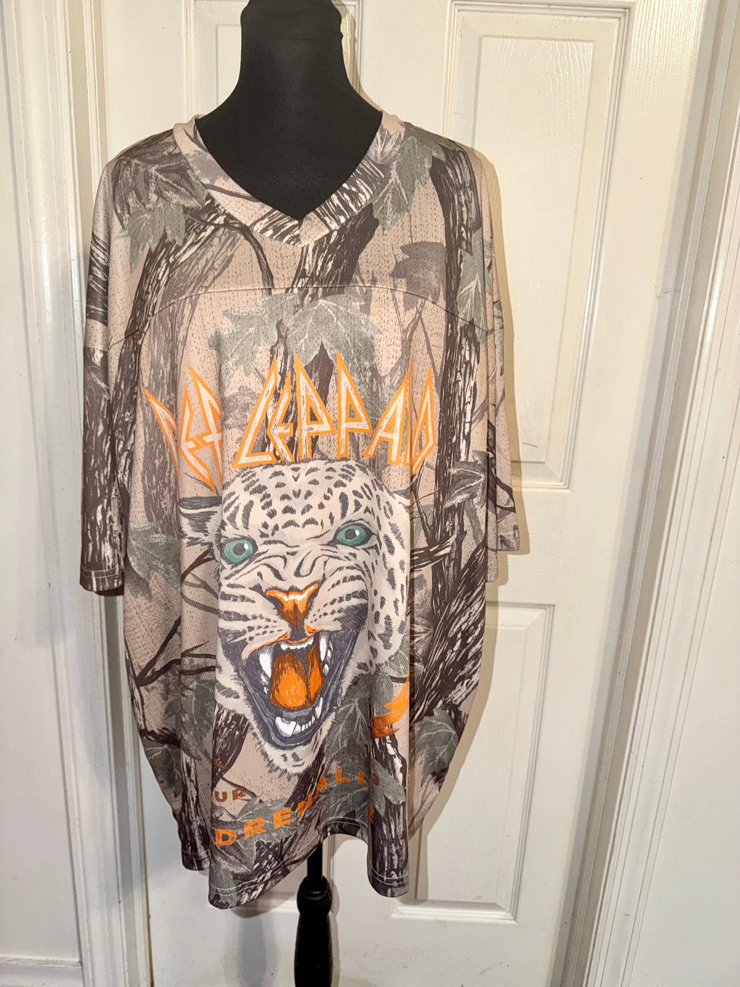 Def Leppard Double Sided Oversized Jersey Tee