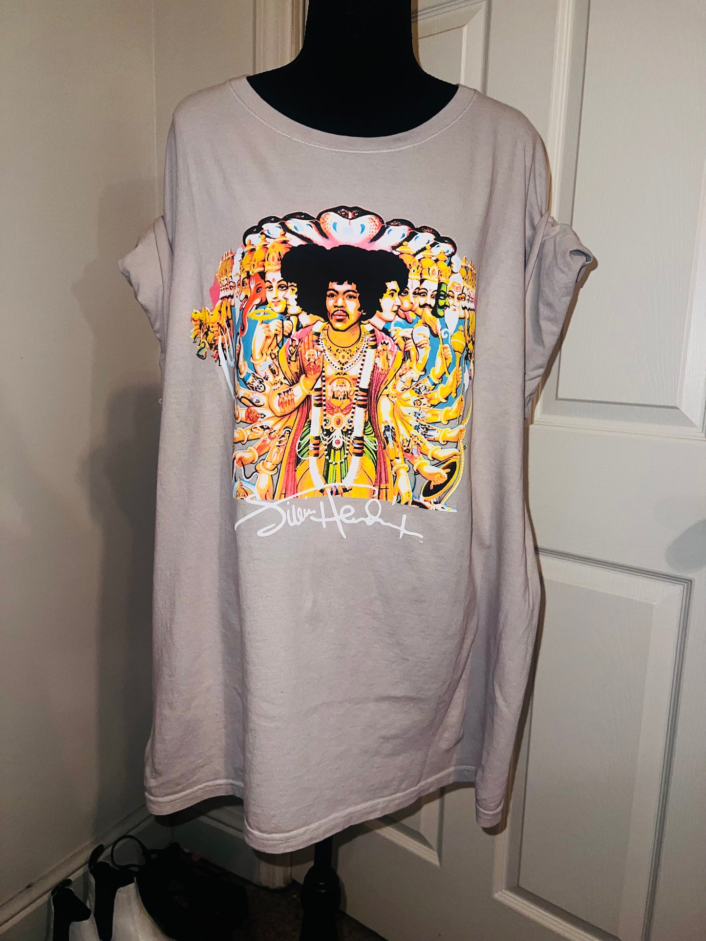 Jimi Hendrix Oversized Distressed Tee