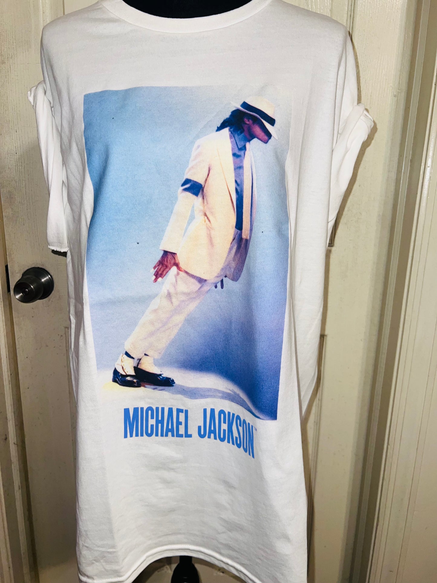 Michael Jackson Oversized Distressed T-Shirt