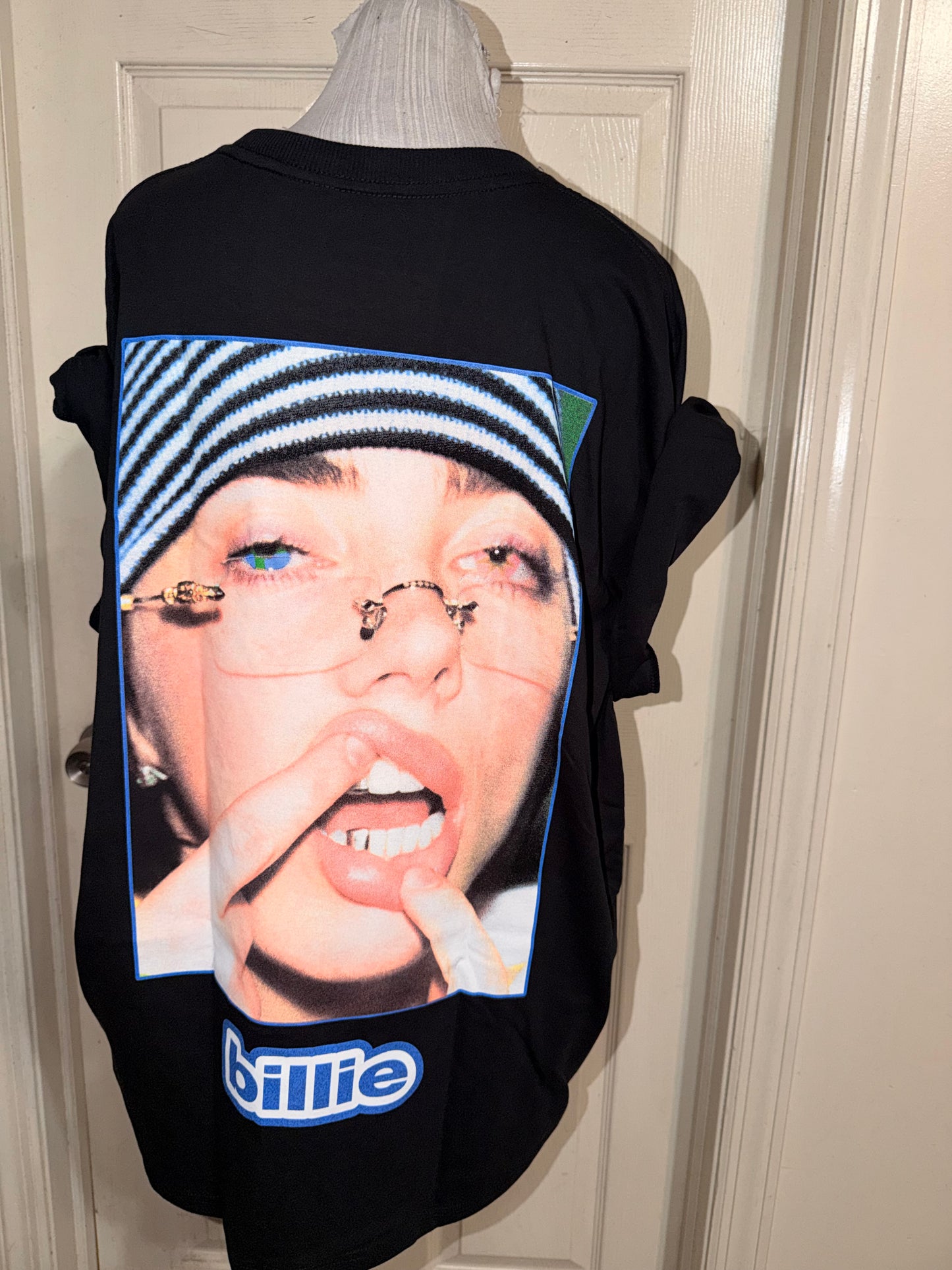 Billie Eilish Double Sided Oversized Distressed Tee