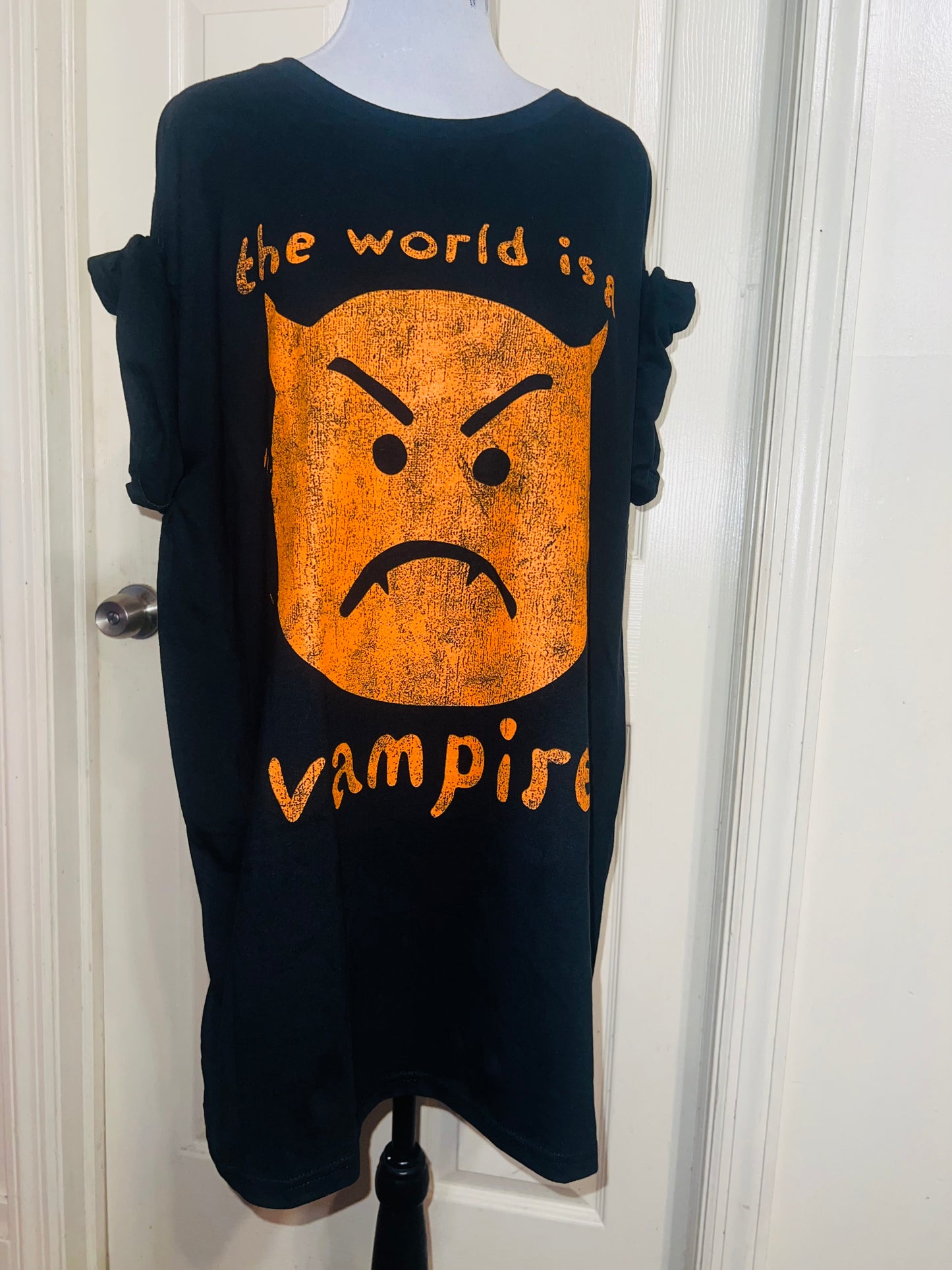 The Smashing Pumpkins Tour Double Sided Oversized Distressed Tee