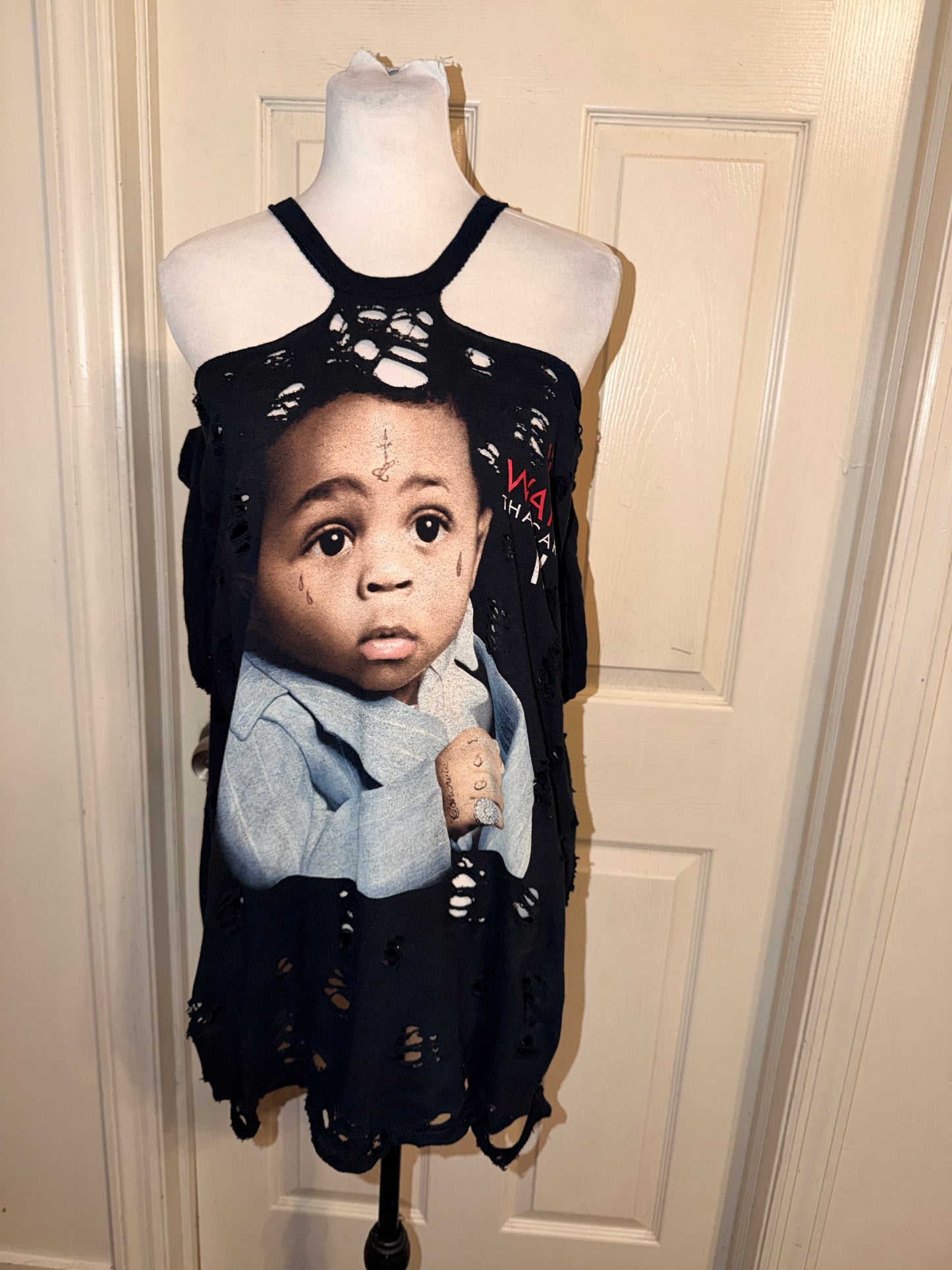 Lil Wayne Oversized Distressed Tee