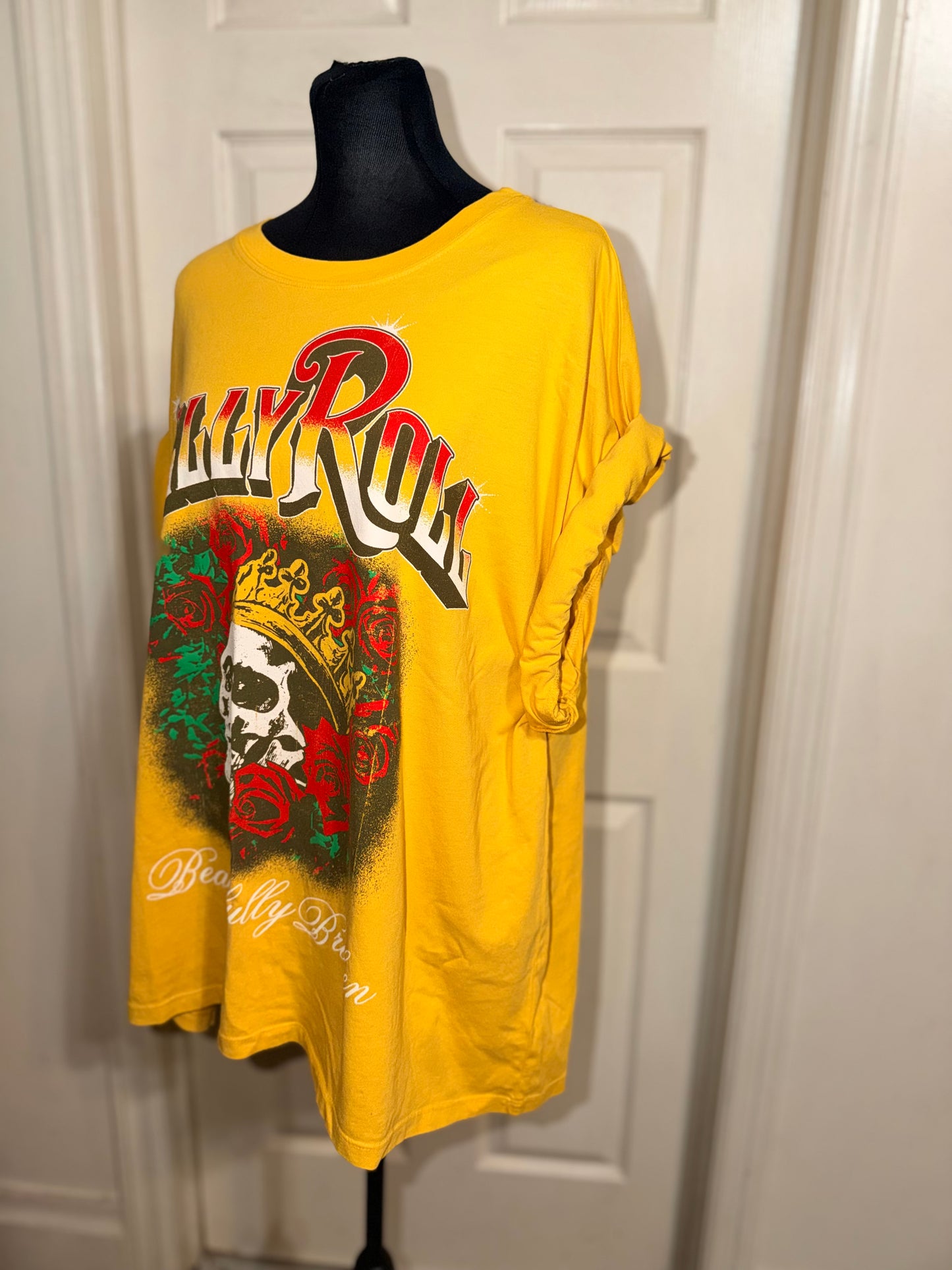 Jelly Roll Double Sided Oversized Distressed Tee