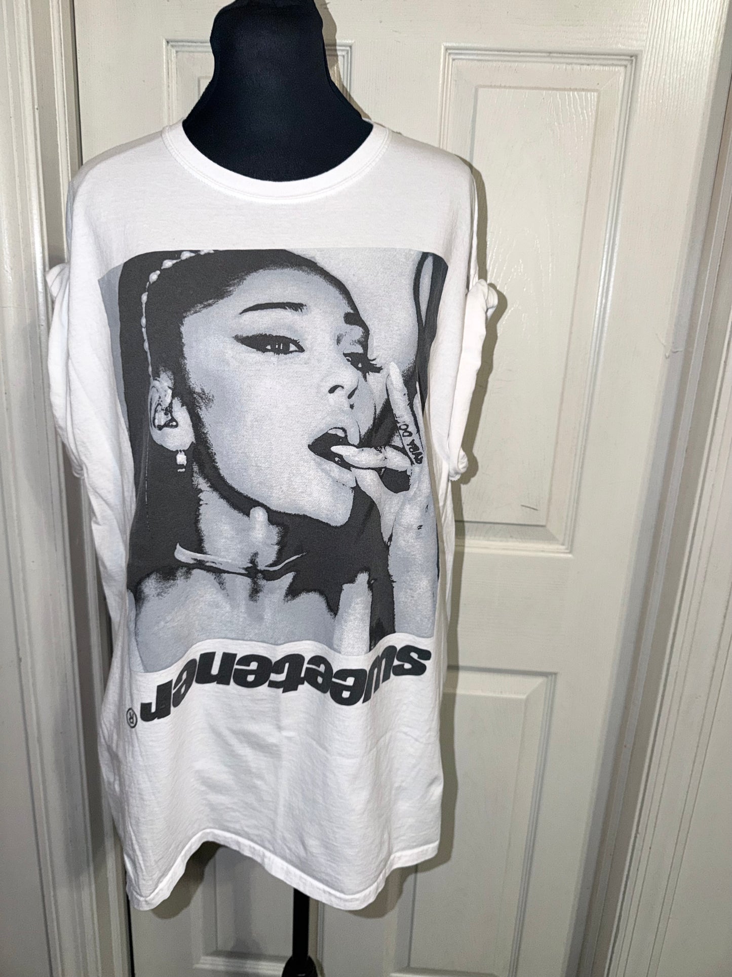 Ariana Grande Double Sided Oversized Distressed Tee