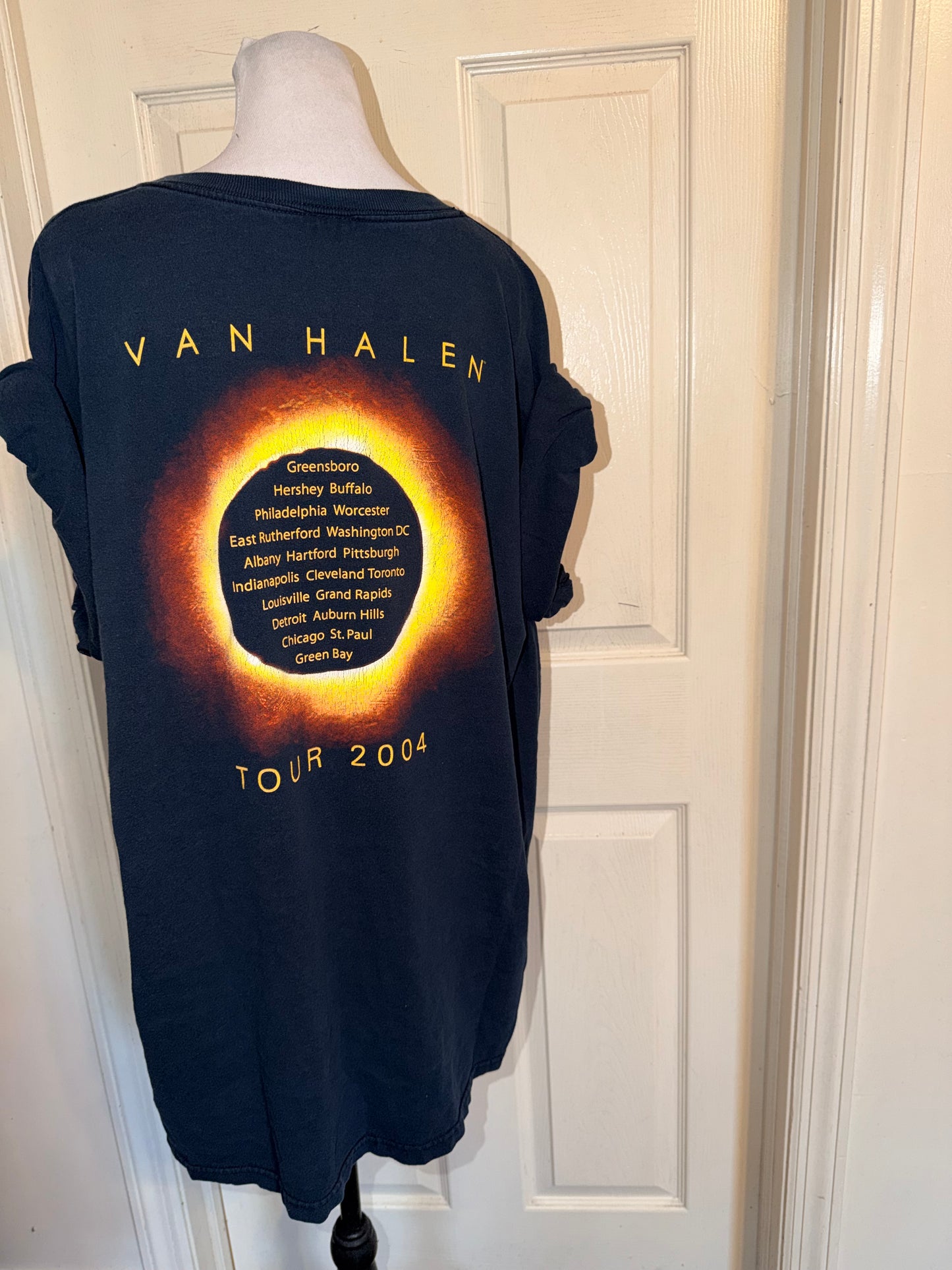Van Halen Vintage Double Sided Oversized Distressed Tee
