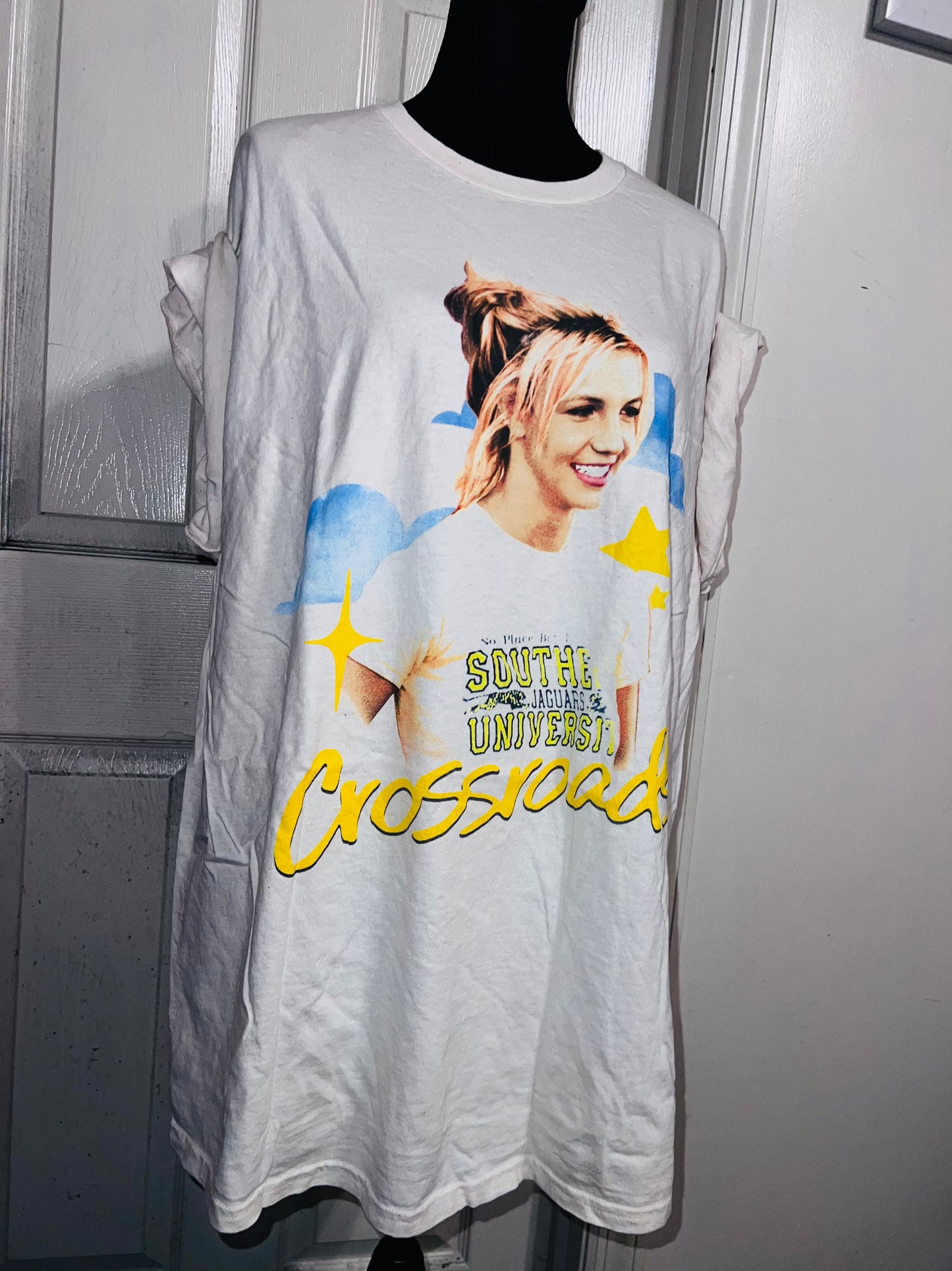 Crossroads Britney Oversized Distressed Tee