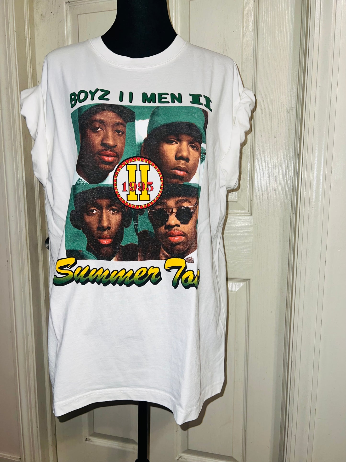 Boyz II Men Double Sided Oversized Distressed Tee