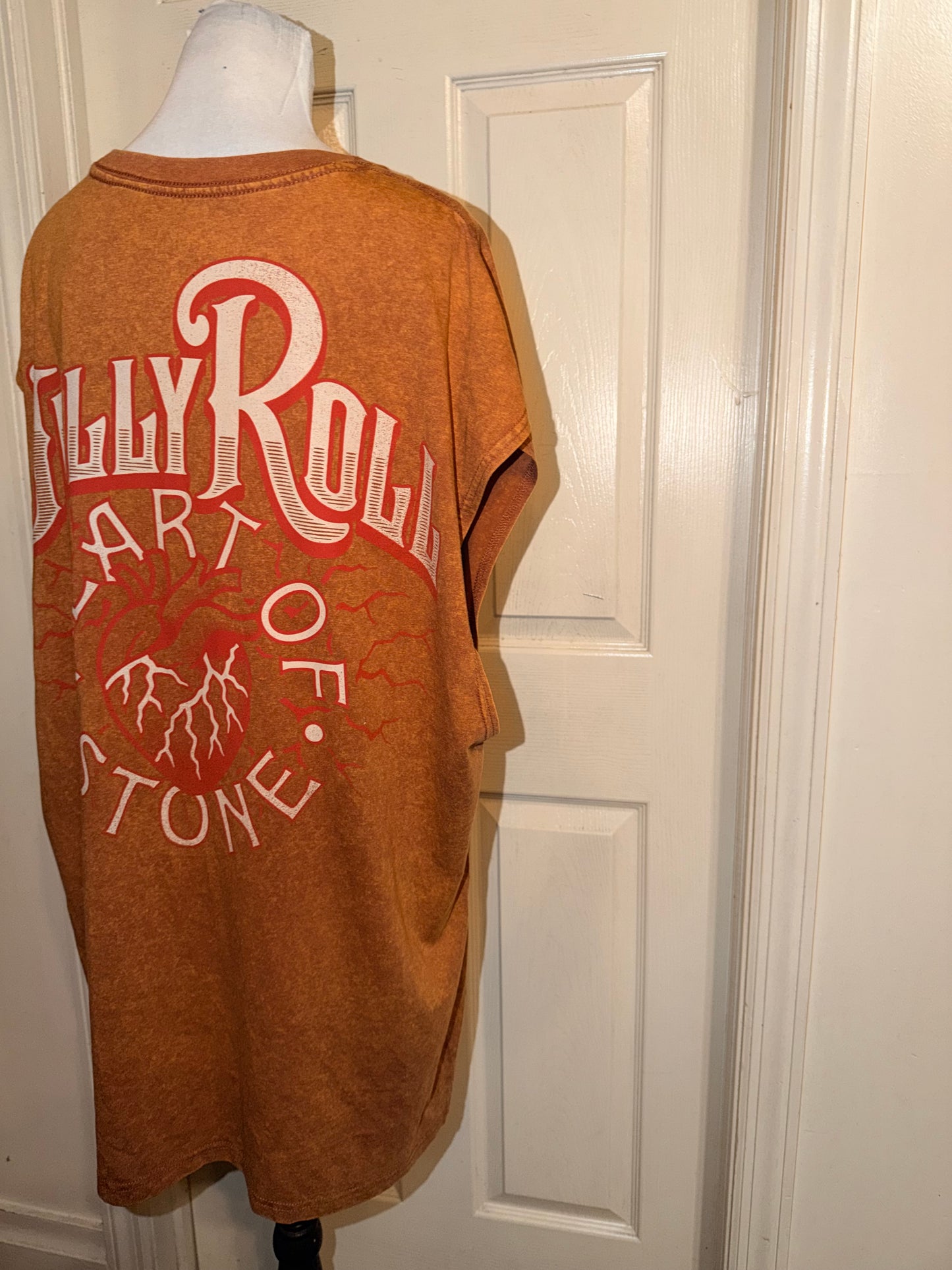 Jelly Roll Double Sided Oversized Distressed Tank