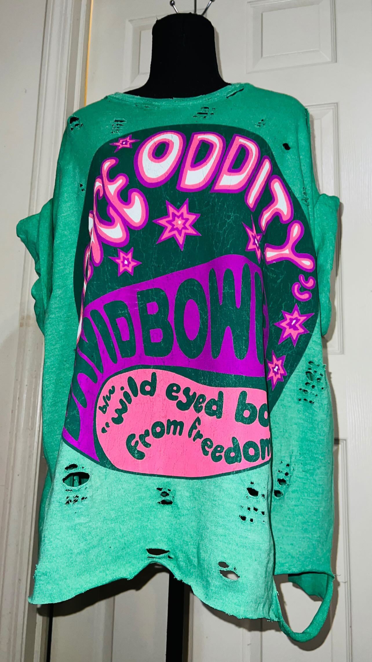 David Bowie Oversized Distressed Tee