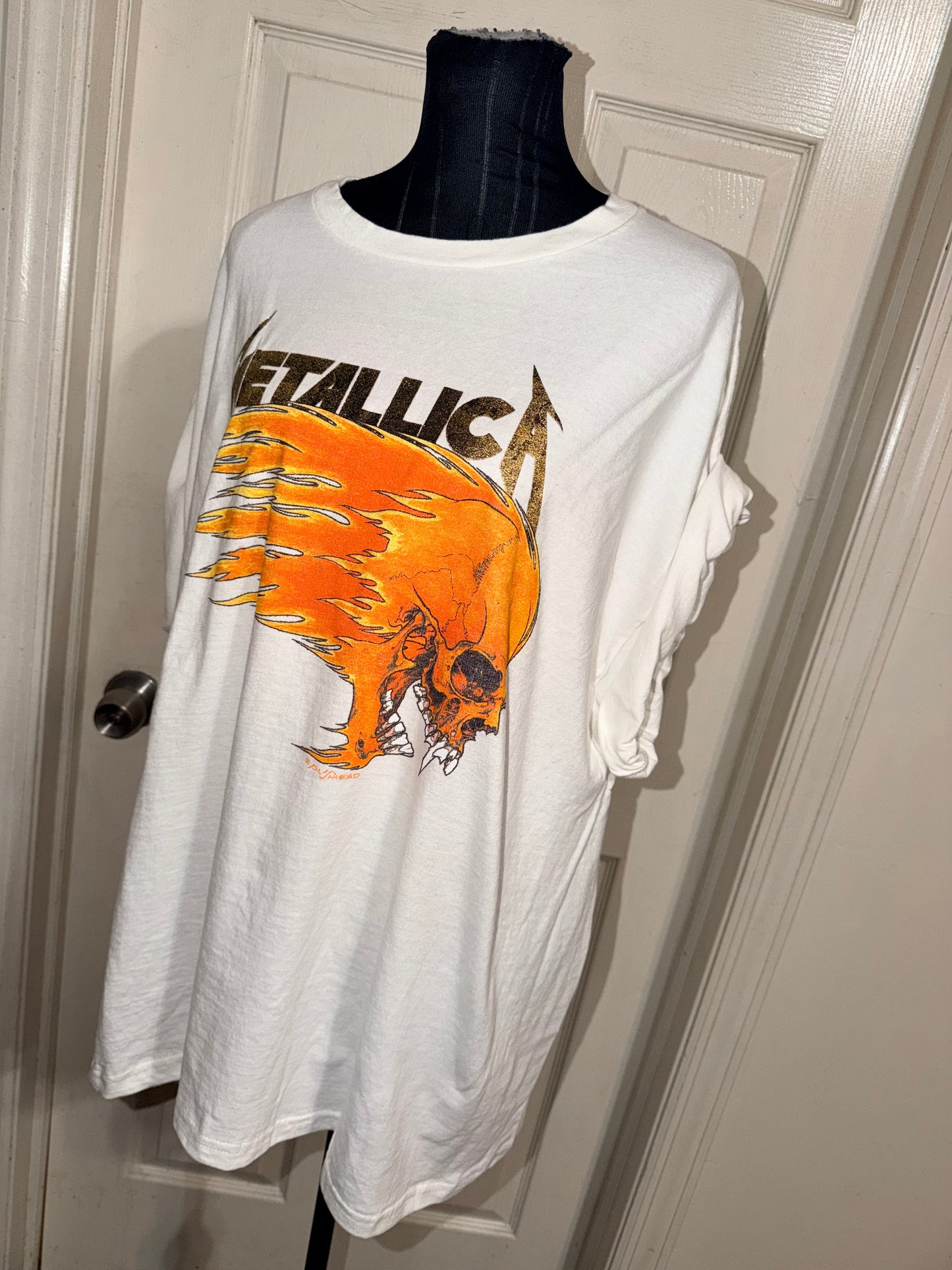 Metallica Double Sided Oversized Distressed Tee