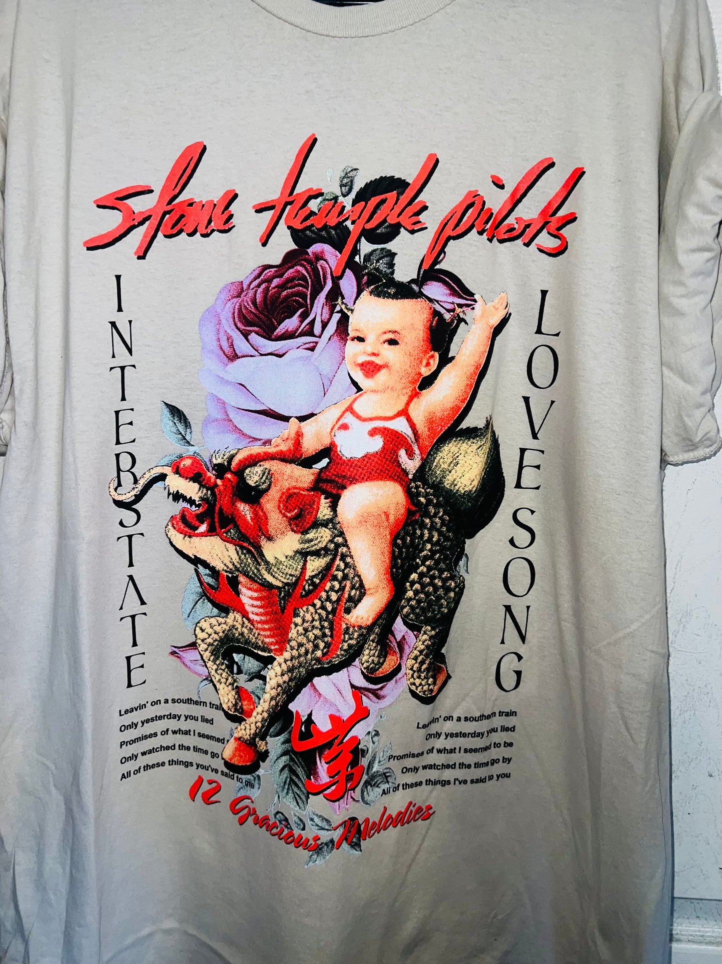 Stone Temple Pilots Oversized Distressed Tee