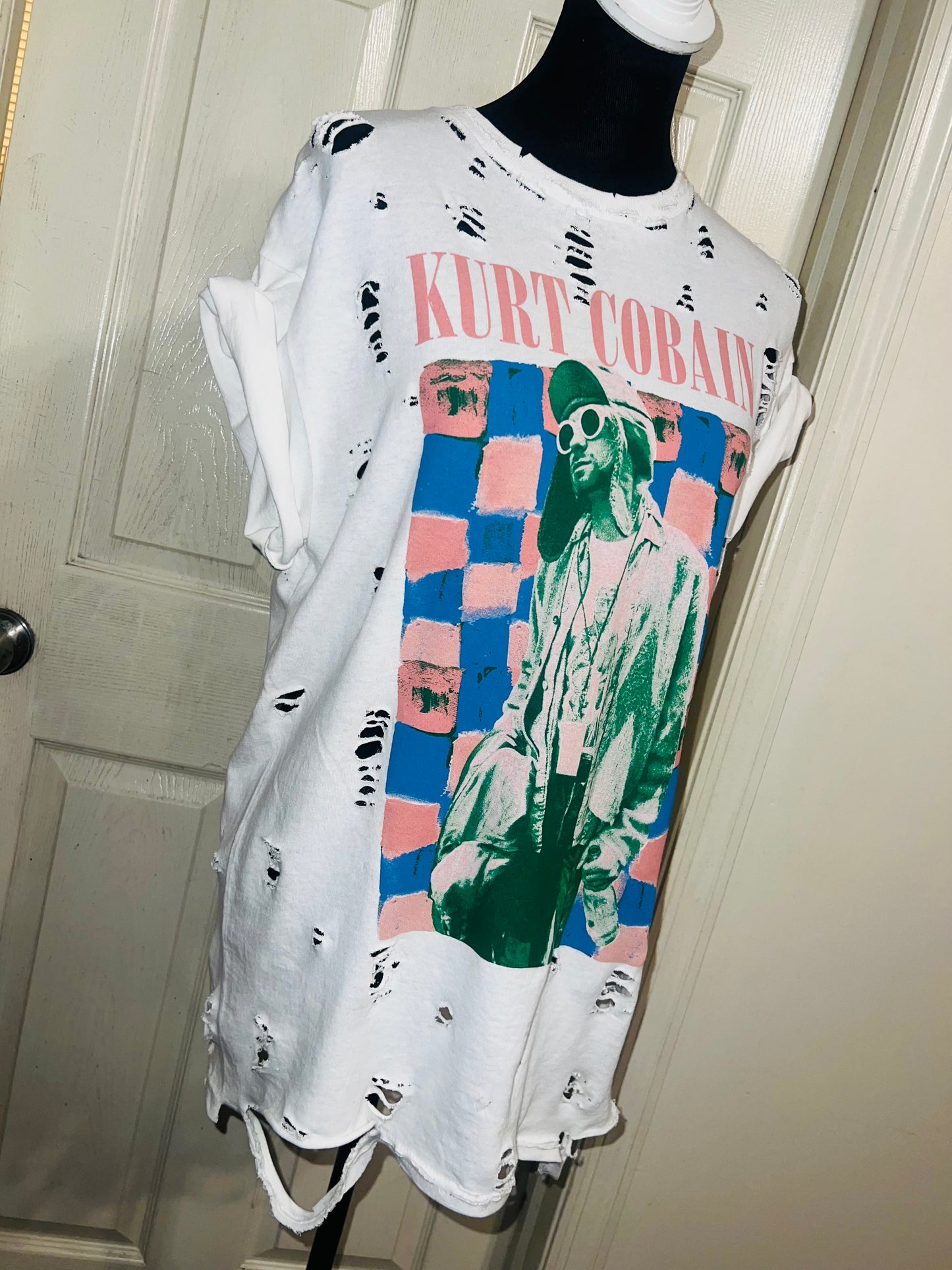 Kurt Cobain Oversized Distressed Tee