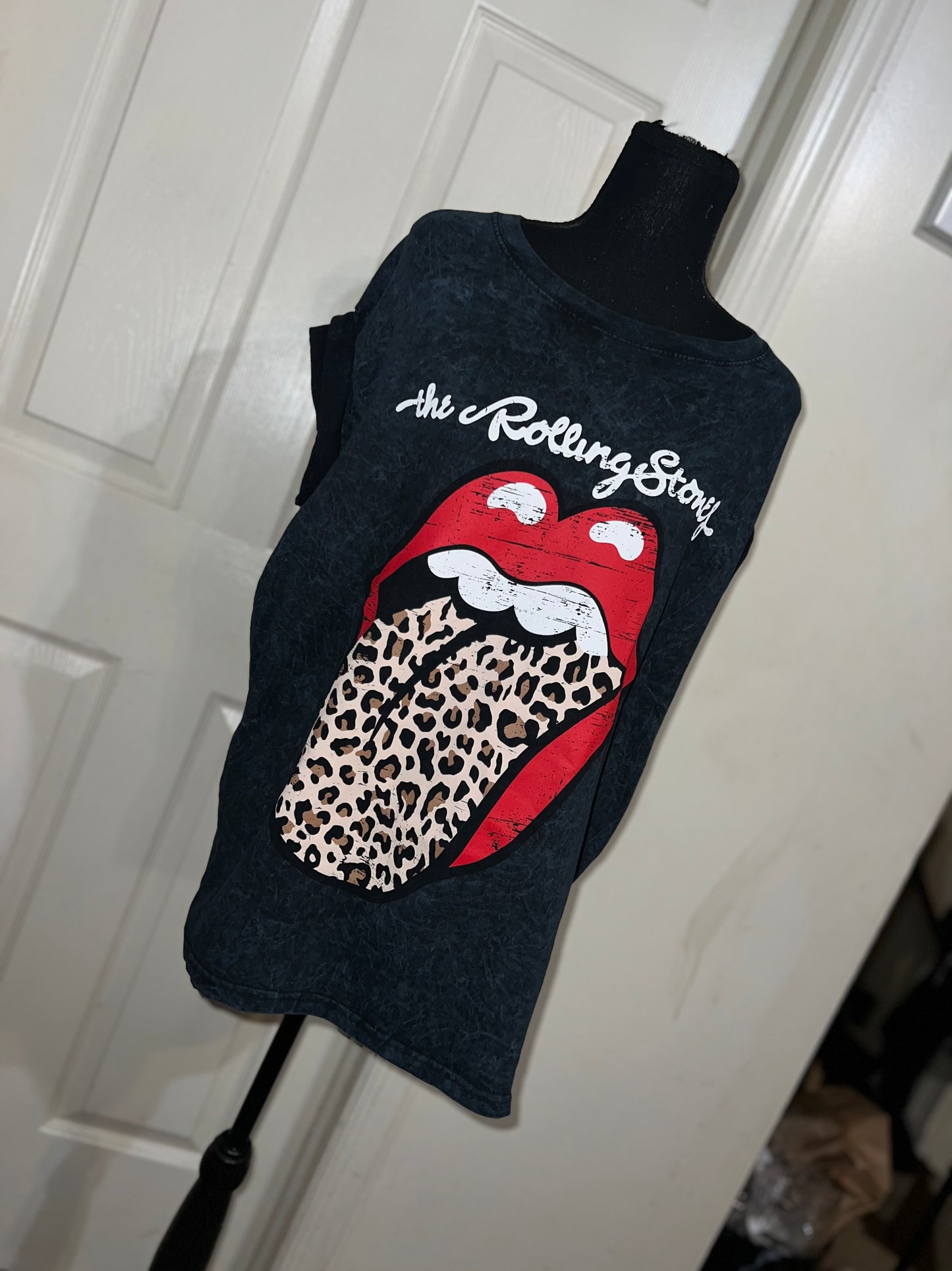 The Rolling Stones Cheetah Oversized Distressed Tee