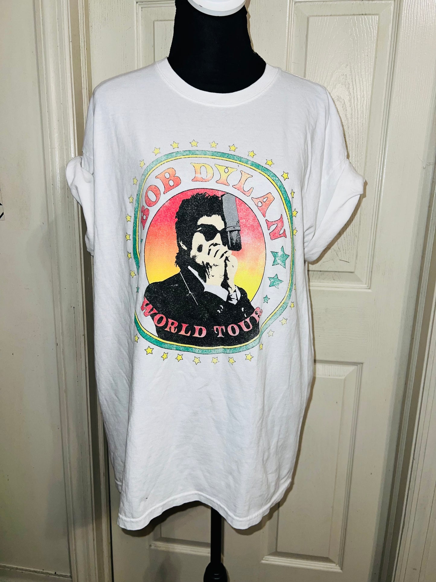 Bob Dylan Double Sided Oversized Distressed Tee