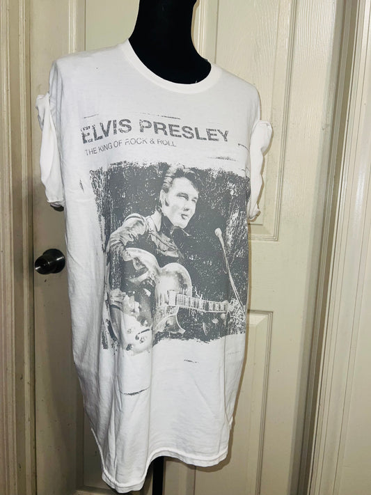 Elvis Oversized Distressed Tee