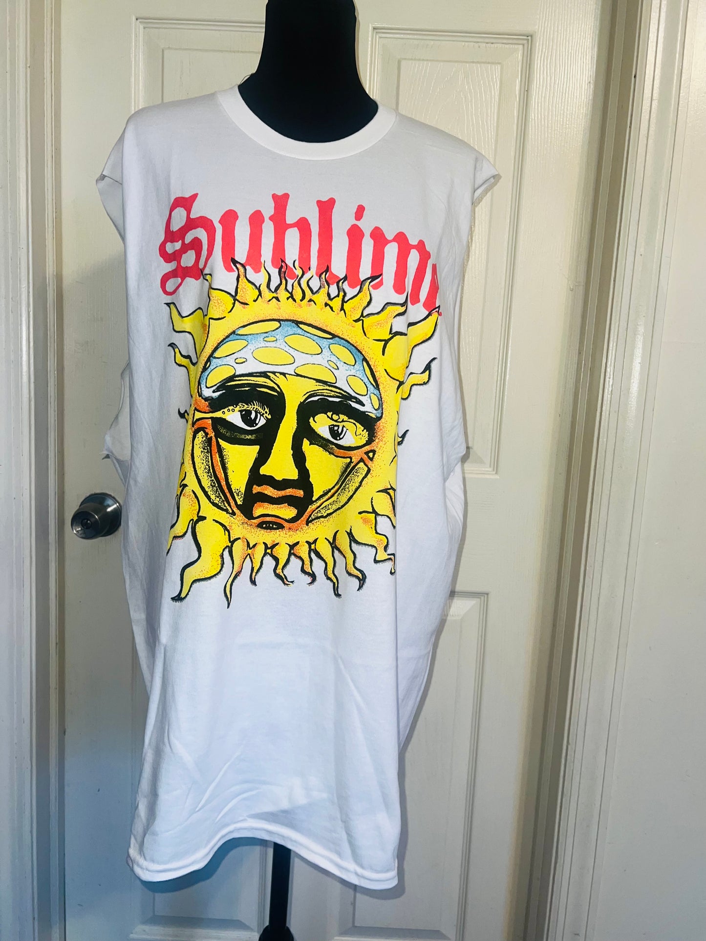 Sublime Double Sided Oversized Distressed Tank