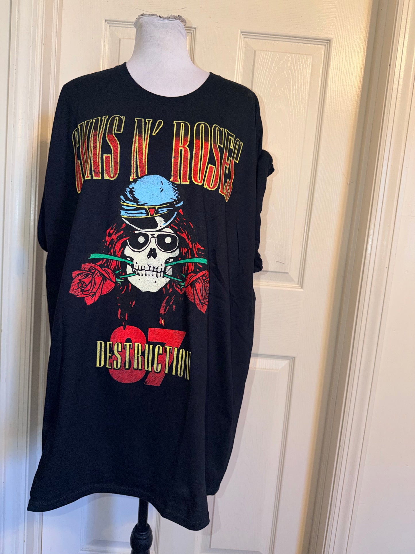 Guns N’ Roses Double Sided Oversized Distressed Tee