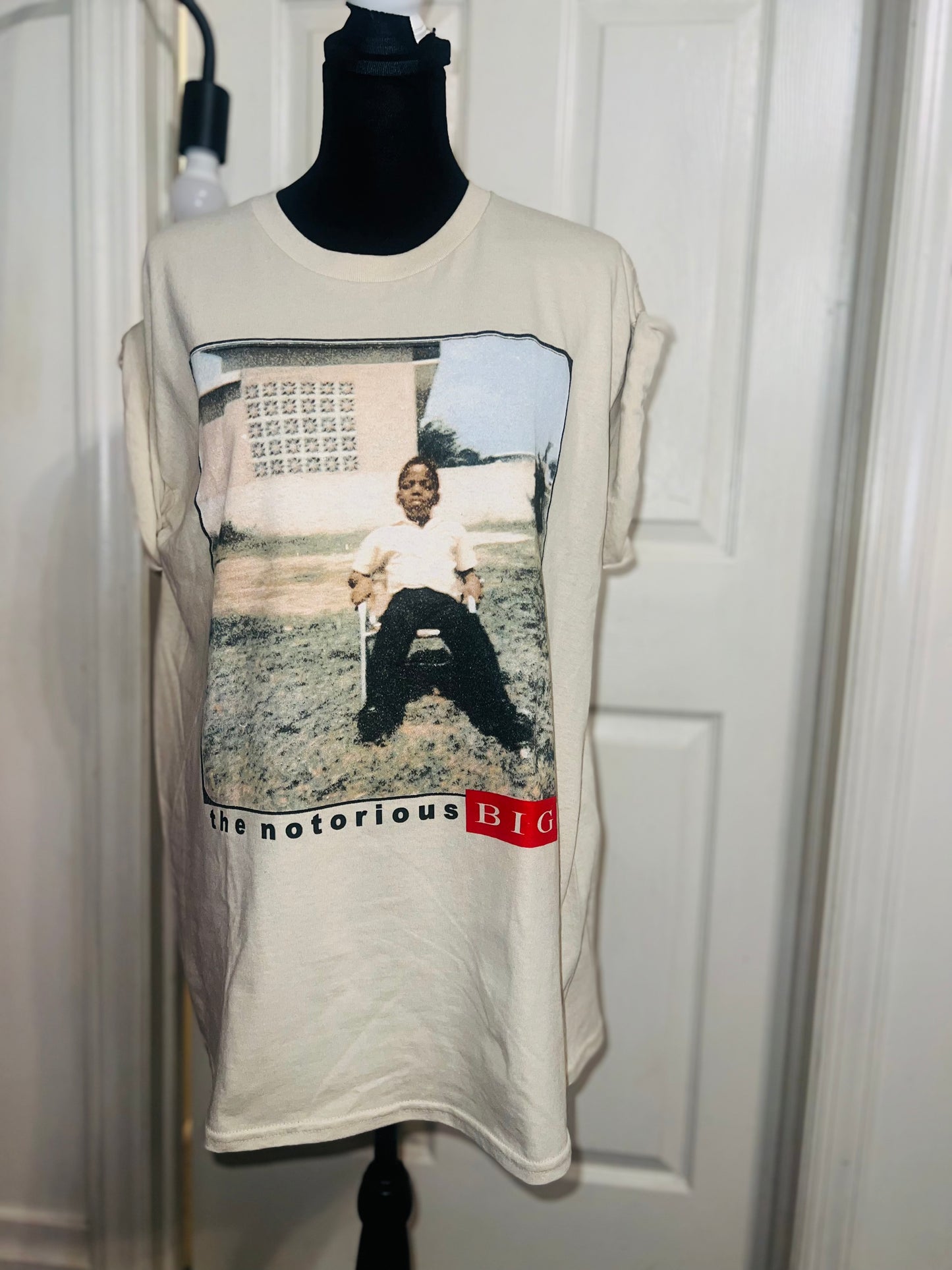 Notorious BIG Oversized Distressed Tee
