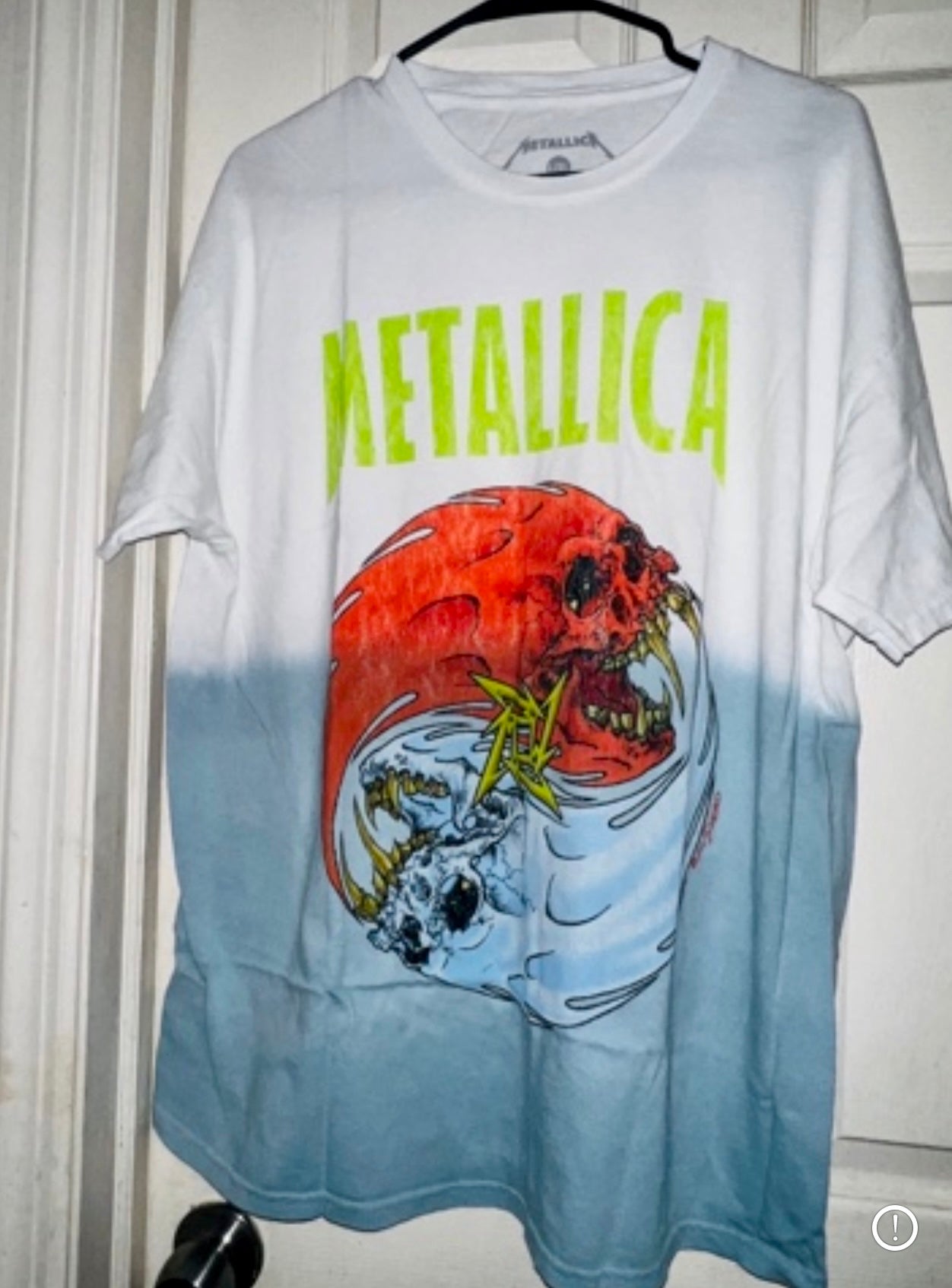 Metallica Tie Die Oversized Distressed Tee