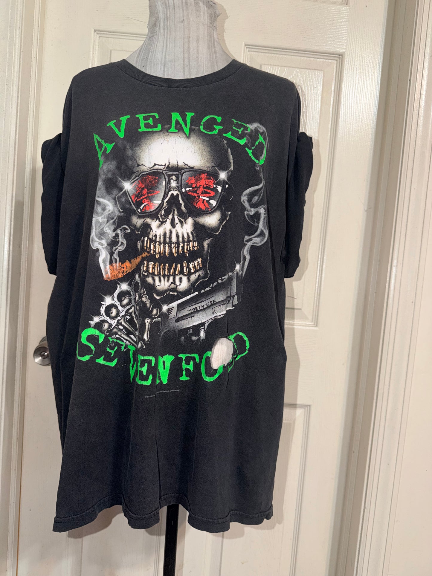 Avenged Sevenfold Vintage Oversized Distressed Tee