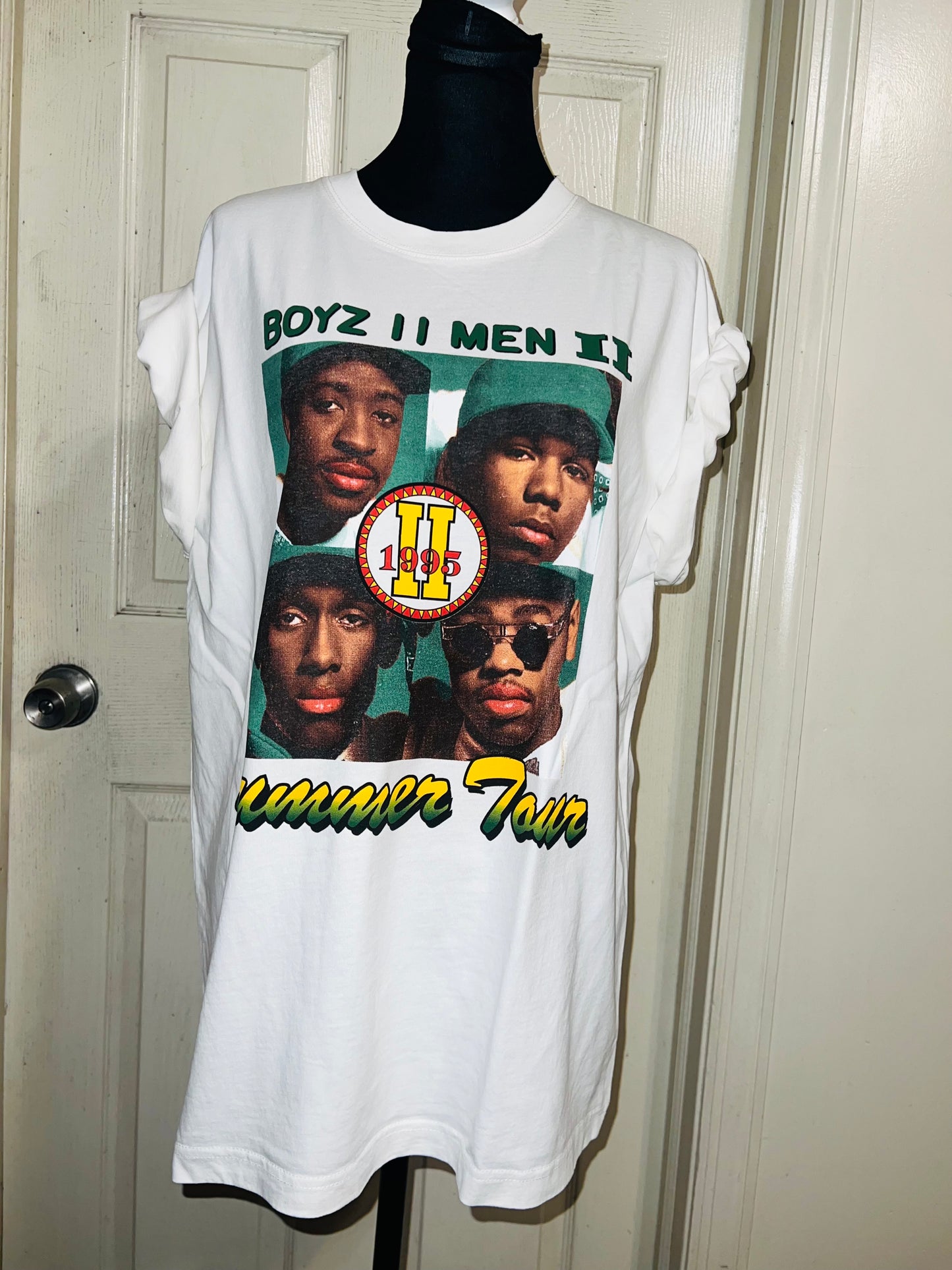 Boyz II Men Double Sided Oversized Distressed Tee