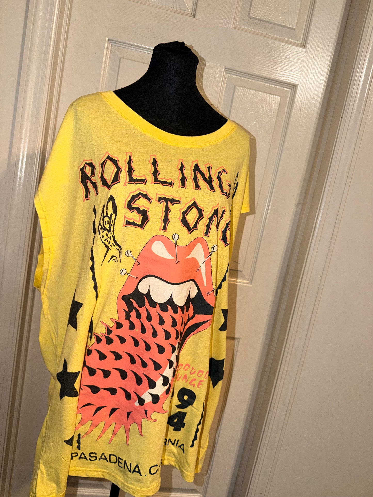 The Rolling Stones Oversized Distressed Tank