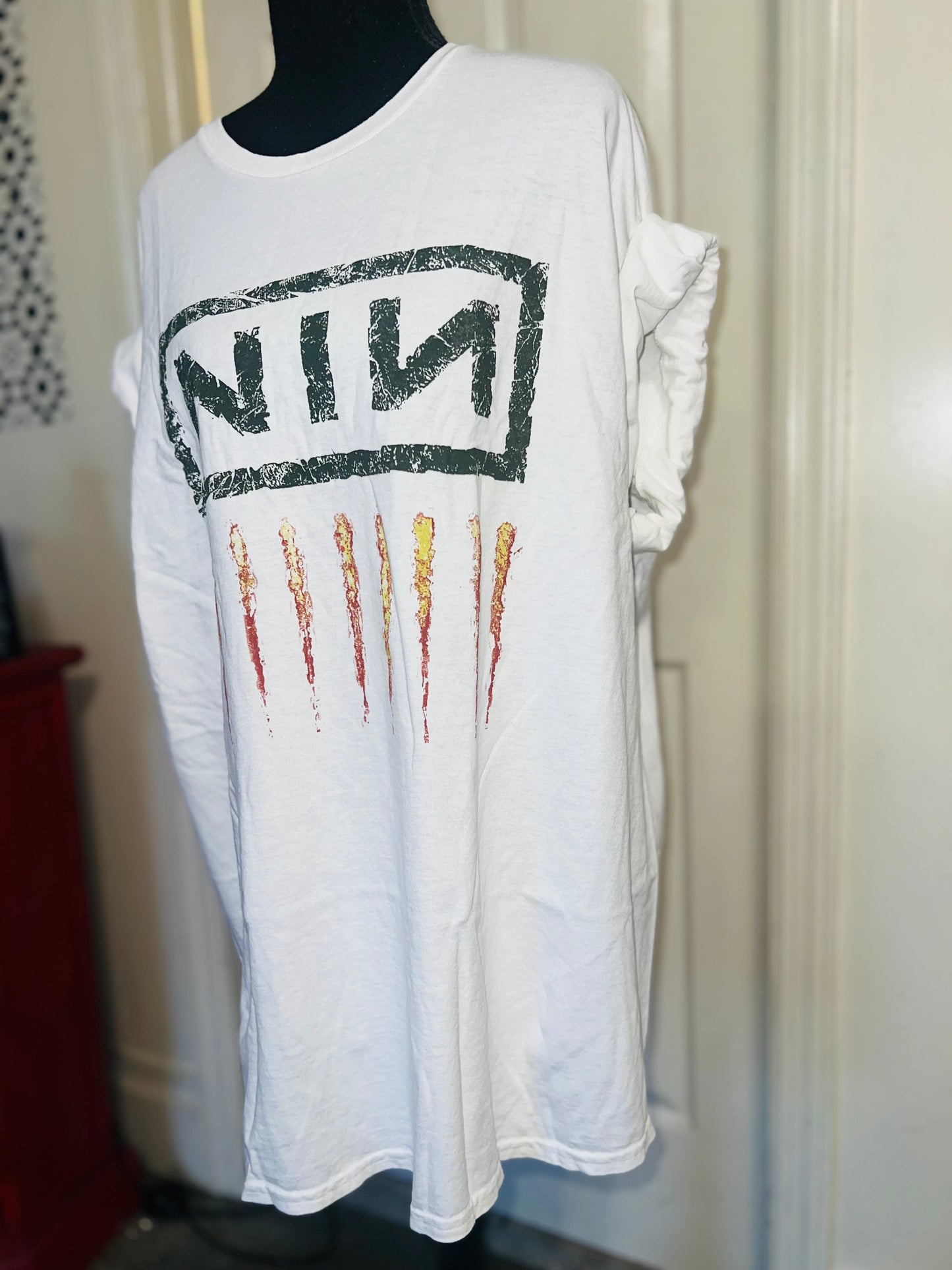 Nine Inch Nails Oversized Distressed Tee