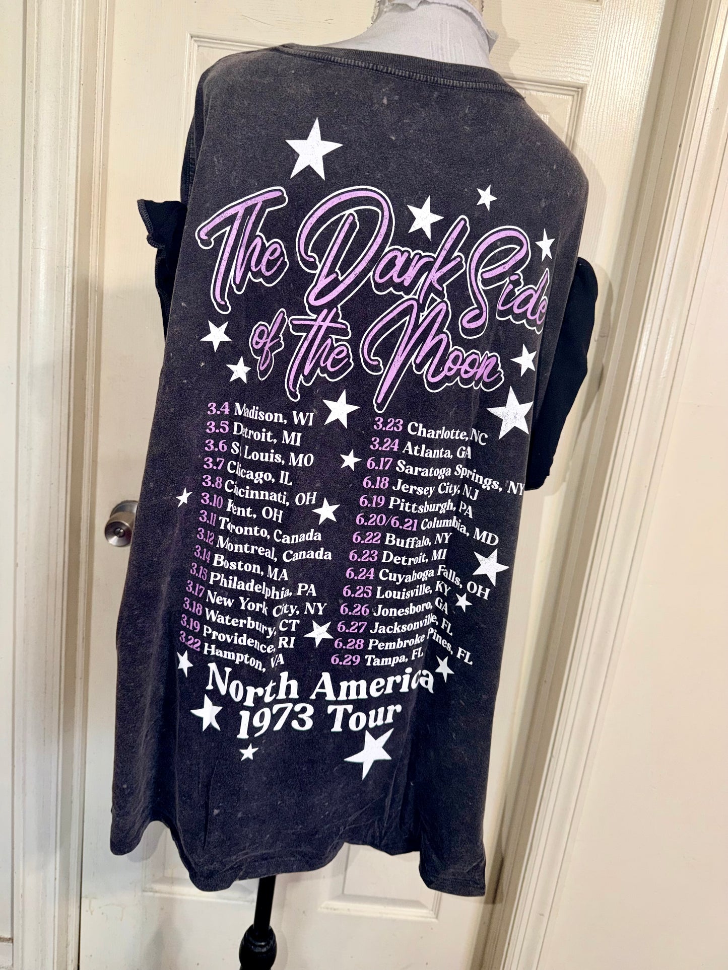 Pink Floyd Double Sided Oversized Distressed Tee