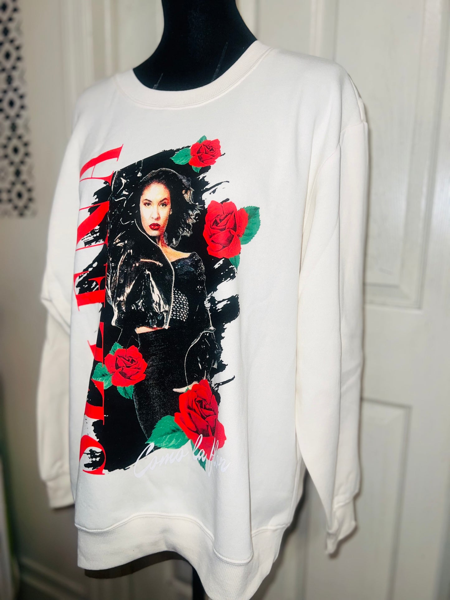 Selena Oversized Distressed Sweatshirt