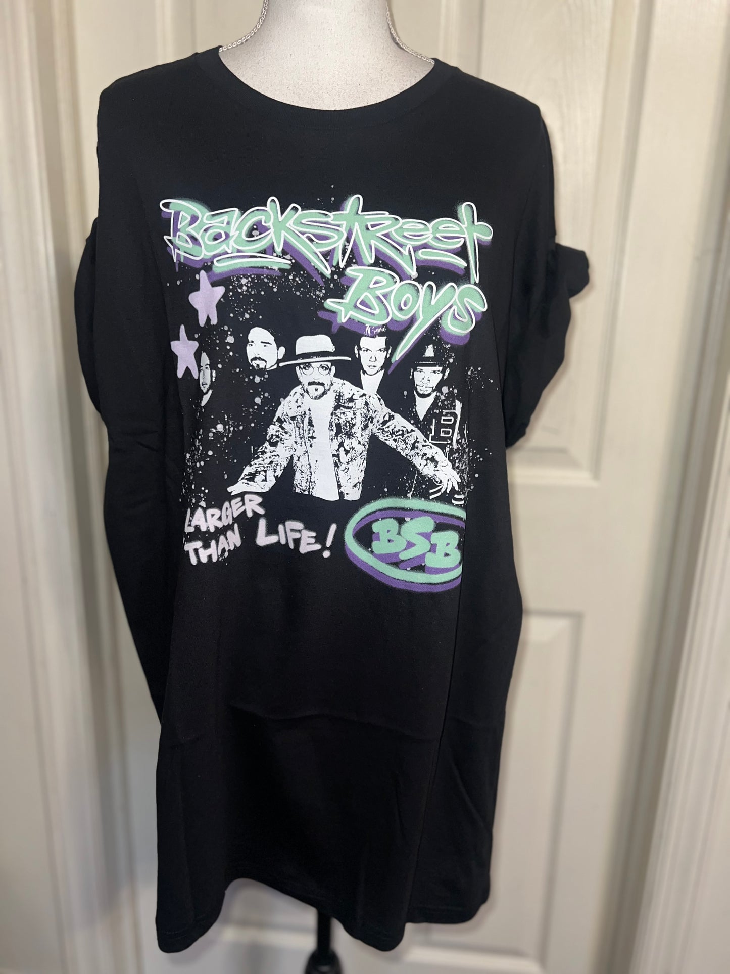Backstreet Boys Oversized Distressed Tee