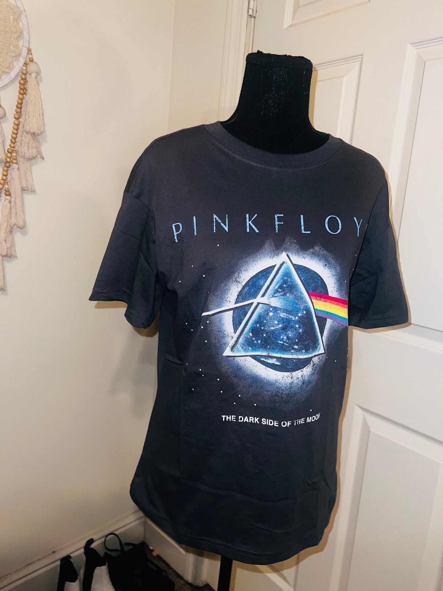 Pink Floyd 73 Tour Double Sided Oversized Distressed Tee