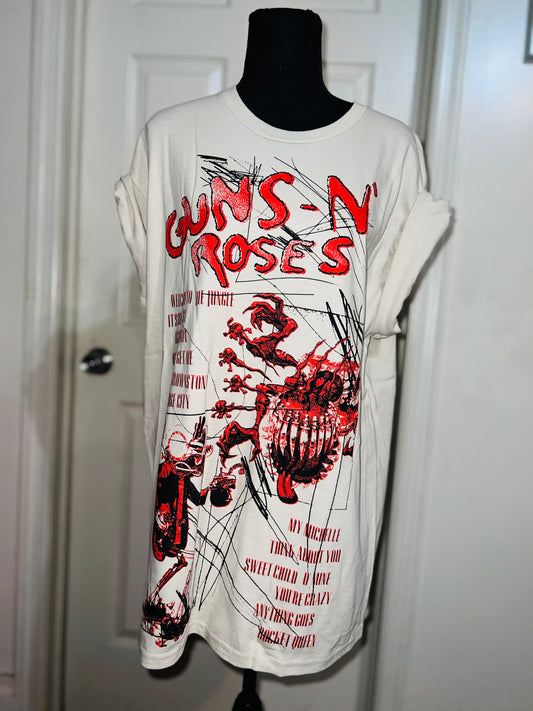 Guns n’ Roses Oversized Distressed Tee